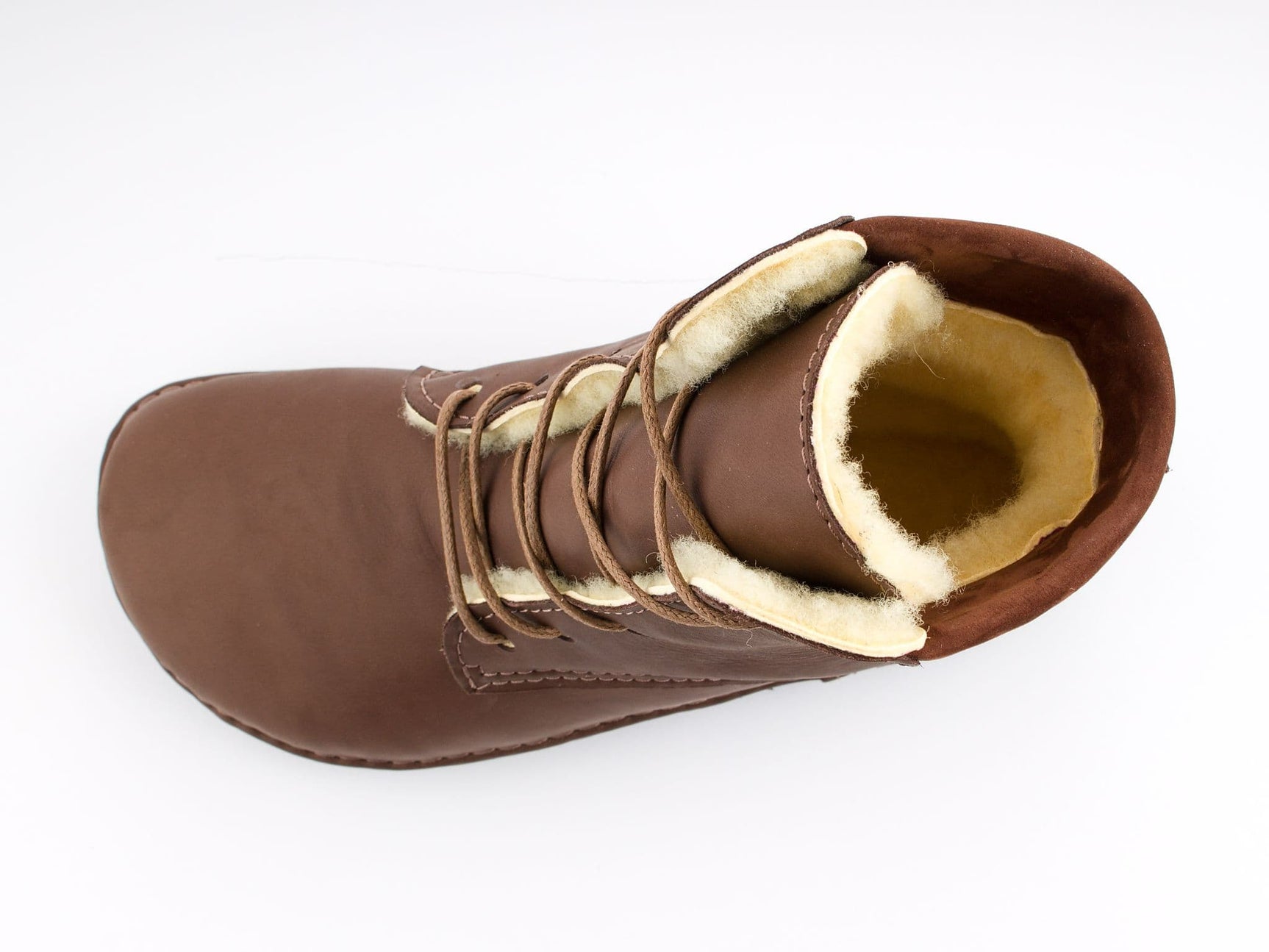 Barefoot high top boots - dark brown