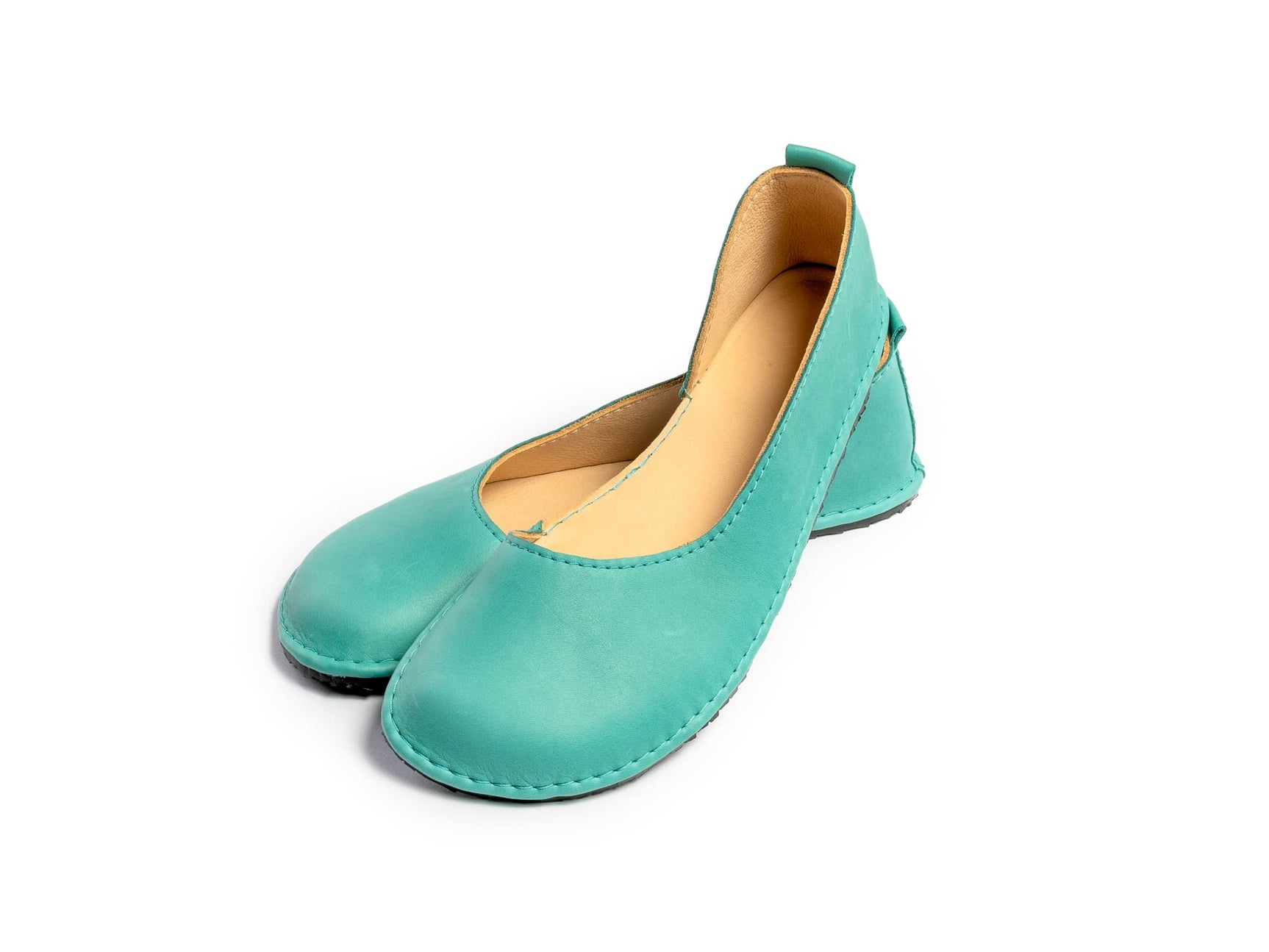 Barefoot ballerinas - blue - green - LUKS BAREFOOT