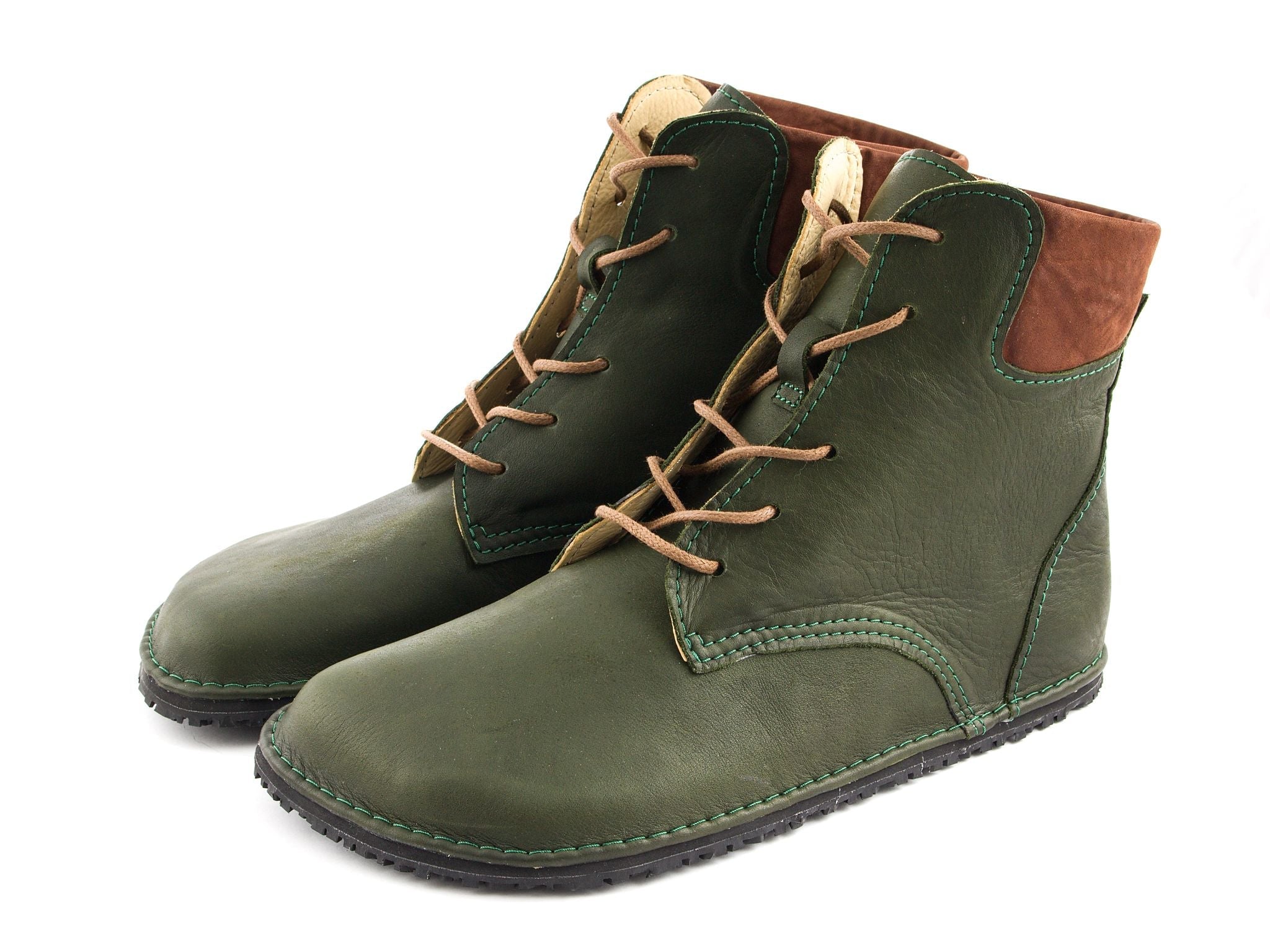 Barefoot high - top boots - khaki - LUKS BAREFOOT