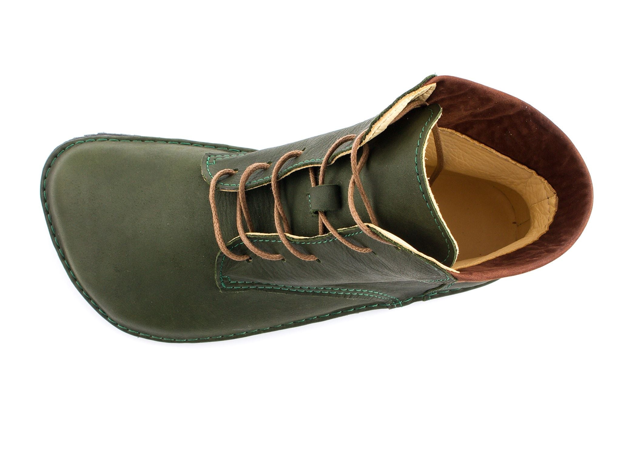 Barefoot high - top boots - khaki - LUKS BAREFOOT