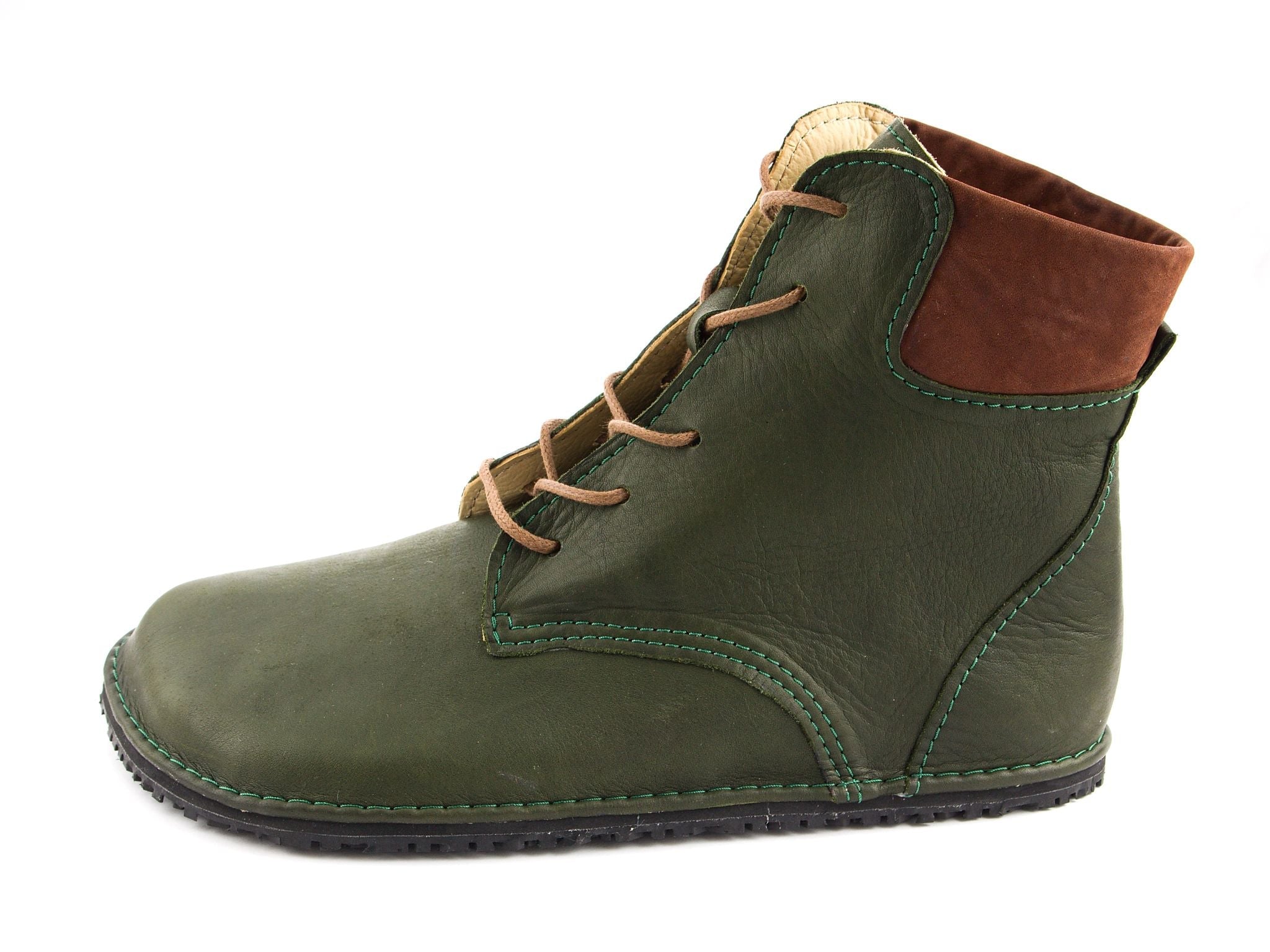 Barefoot high - top boots - khaki - LUKS BAREFOOT