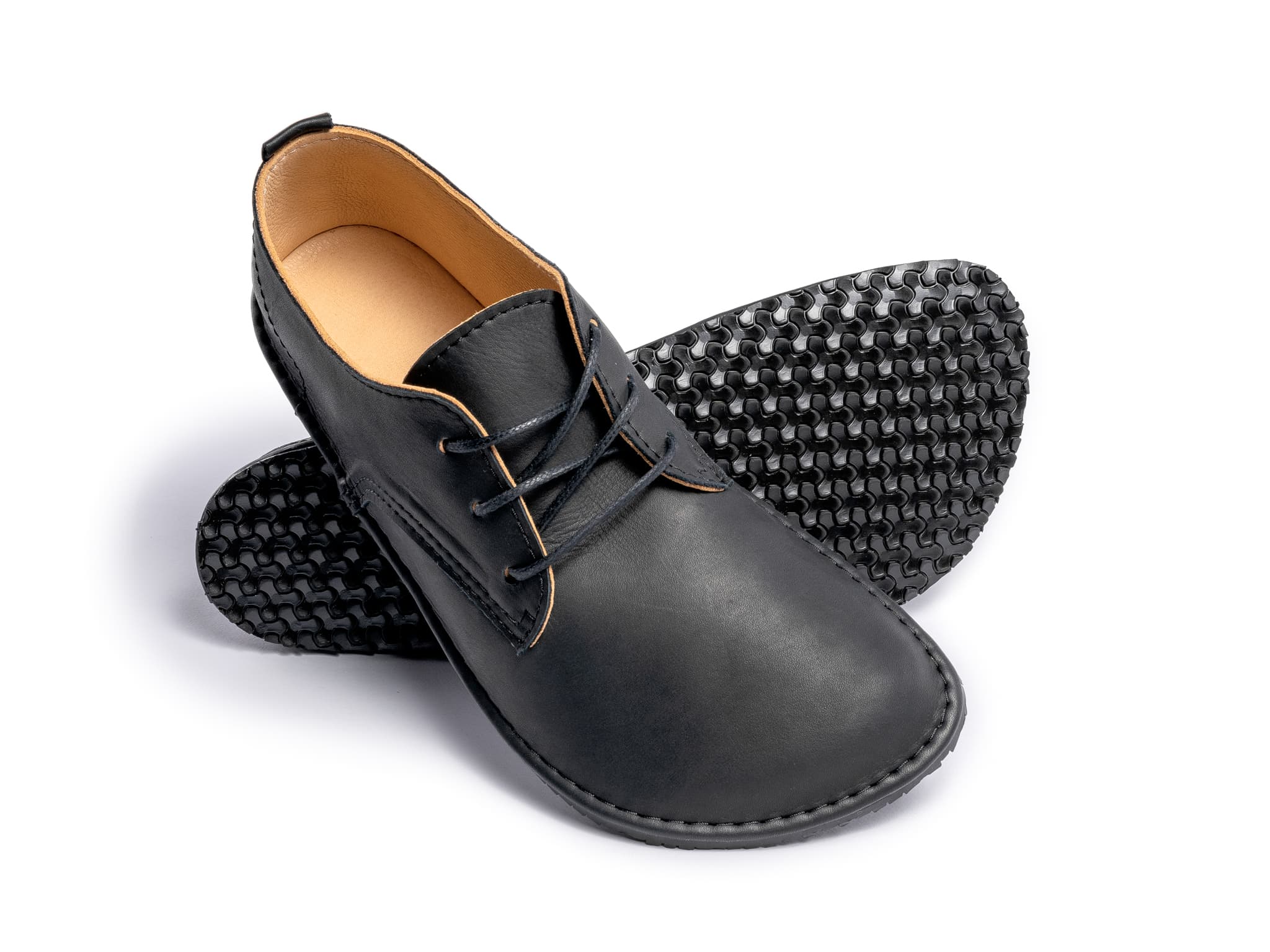Barefoot oxfords - black - LUKS BAREFOOT