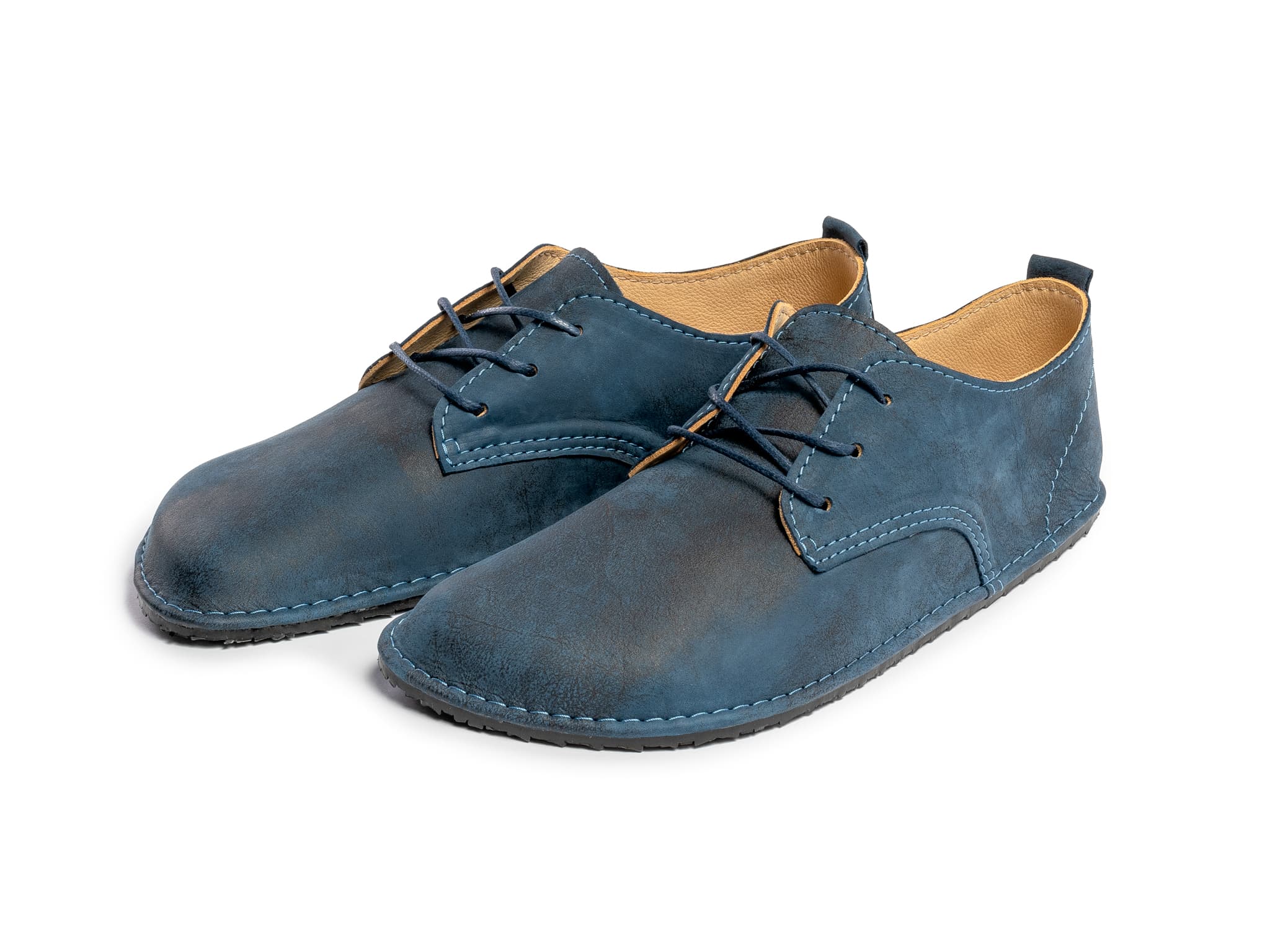 Barefoot oxfords - blue - LUKS BAREFOOT