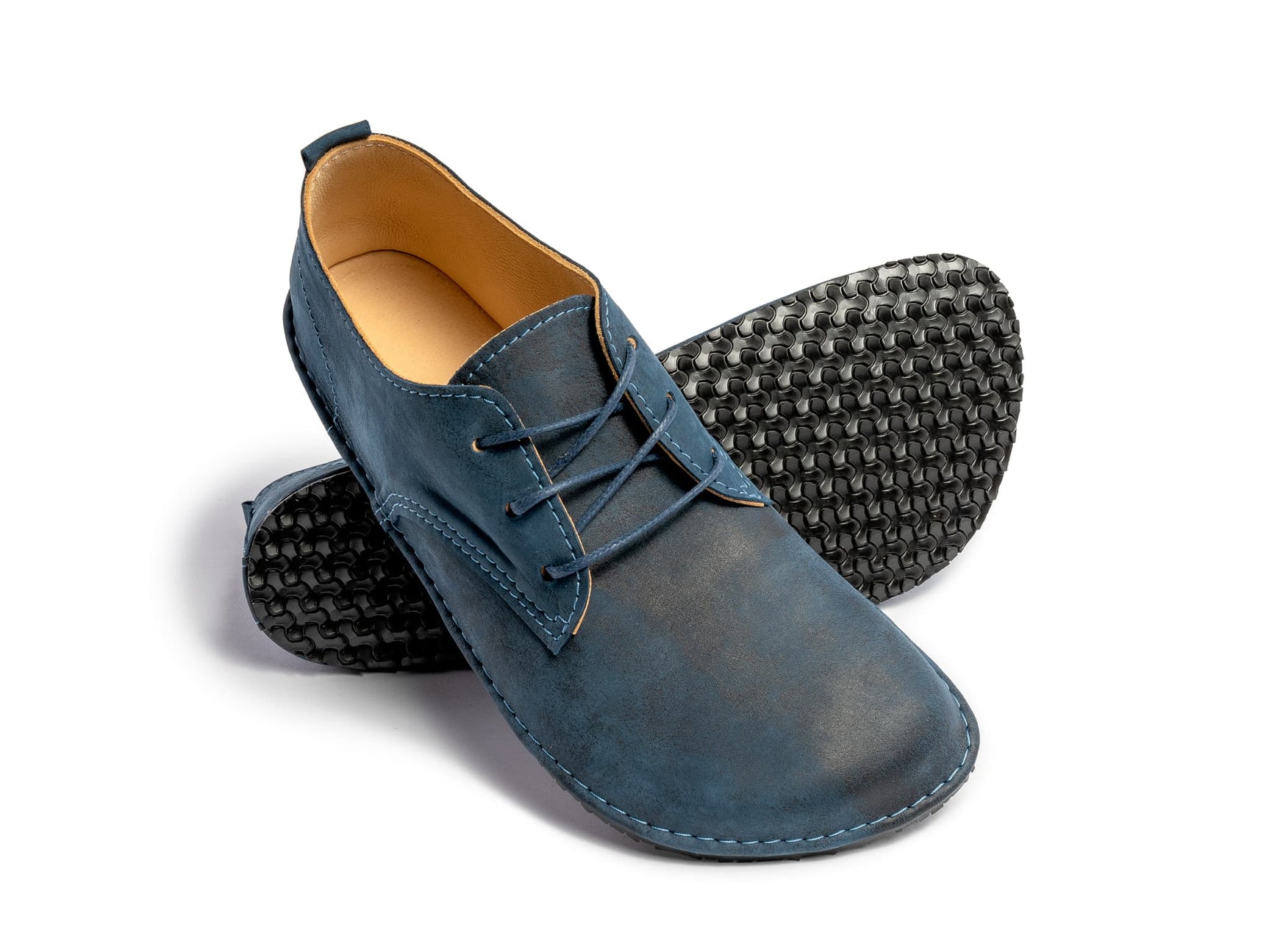Barefoot oxfords - blue - LUKS BAREFOOT
