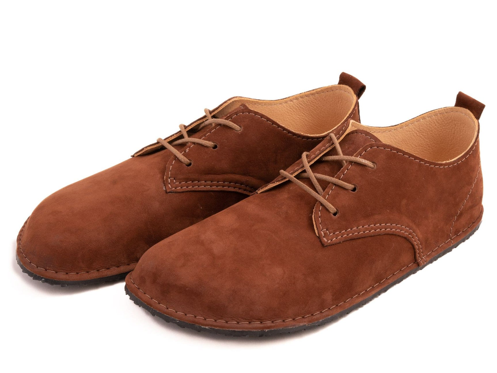 Barefoot oxfords - brown - LUKS BAREFOOT