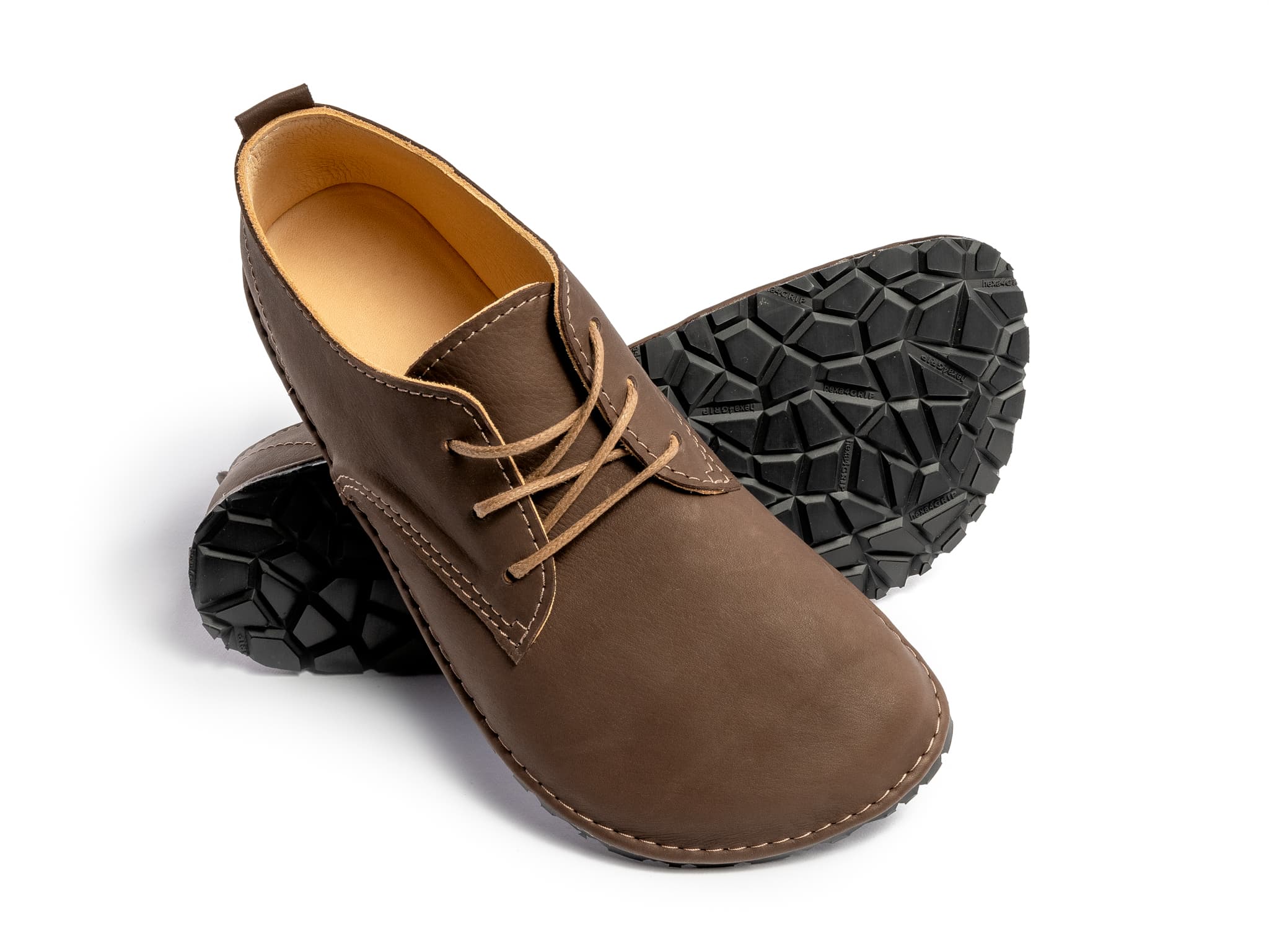Barefoot oxfords - dark brown - LUKS BAREFOOT