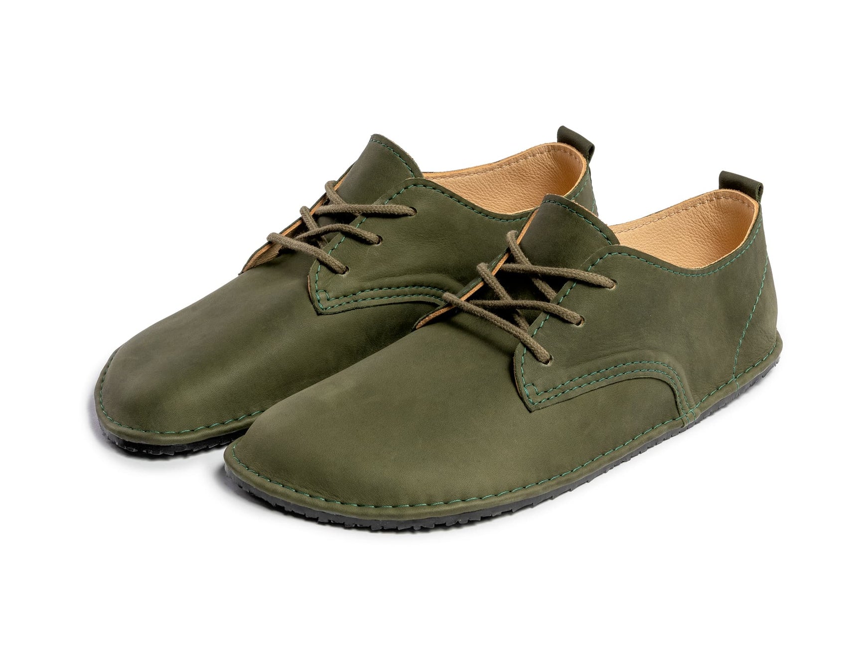 Barefoot oxfords - khaki - LUKS BAREFOOT