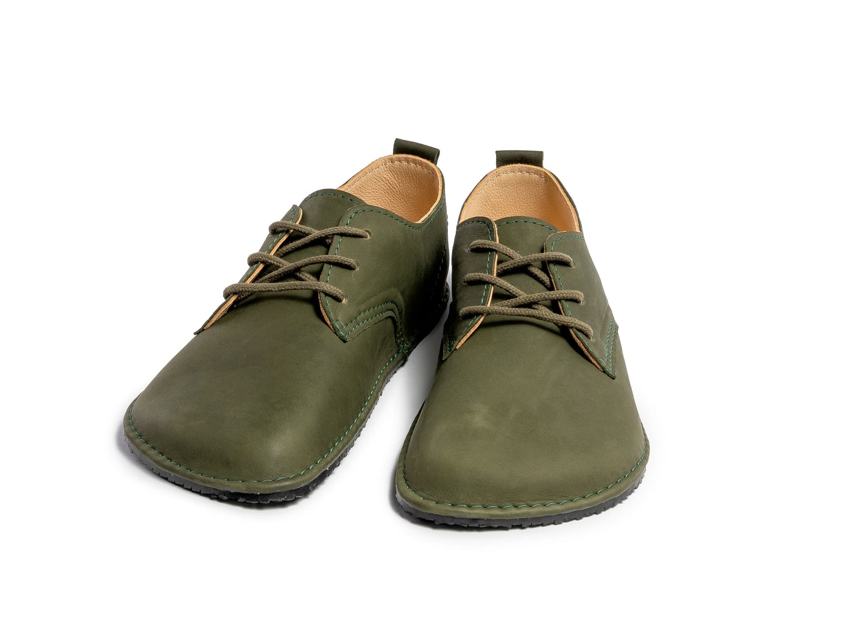 Barefoot oxfords - khaki - LUKS BAREFOOT