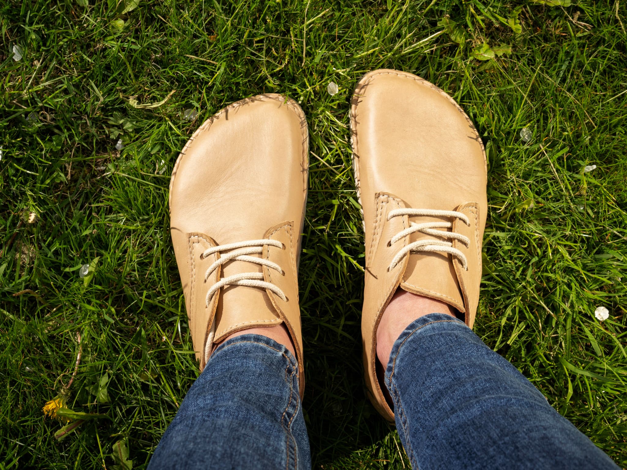 Corriente Barefoot oxfords - beige - LUKS BAREFOOT