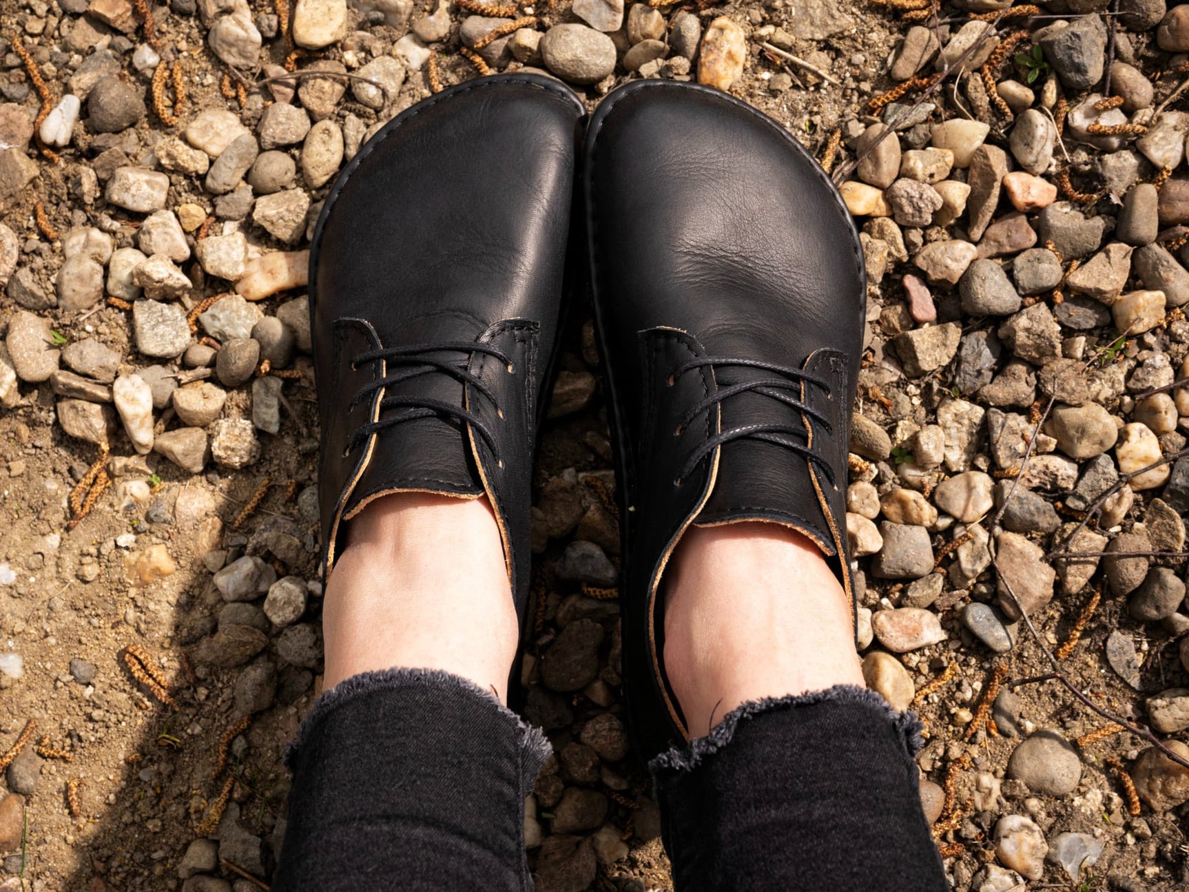 Corriente Barefoot oxfords - black - LUKS BAREFOOT