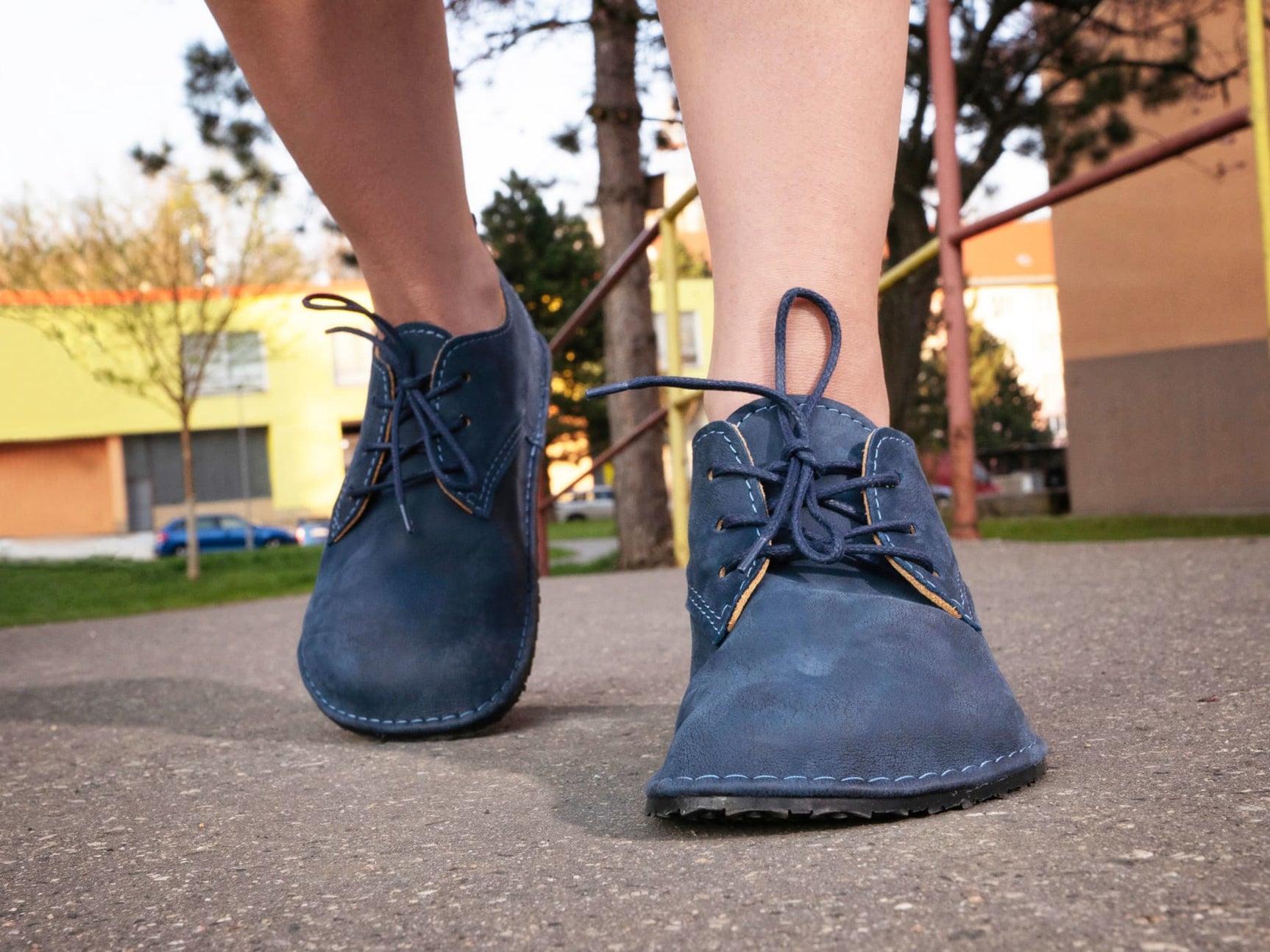 Corriente Barefoot oxfords - blue - LUKS BAREFOOT