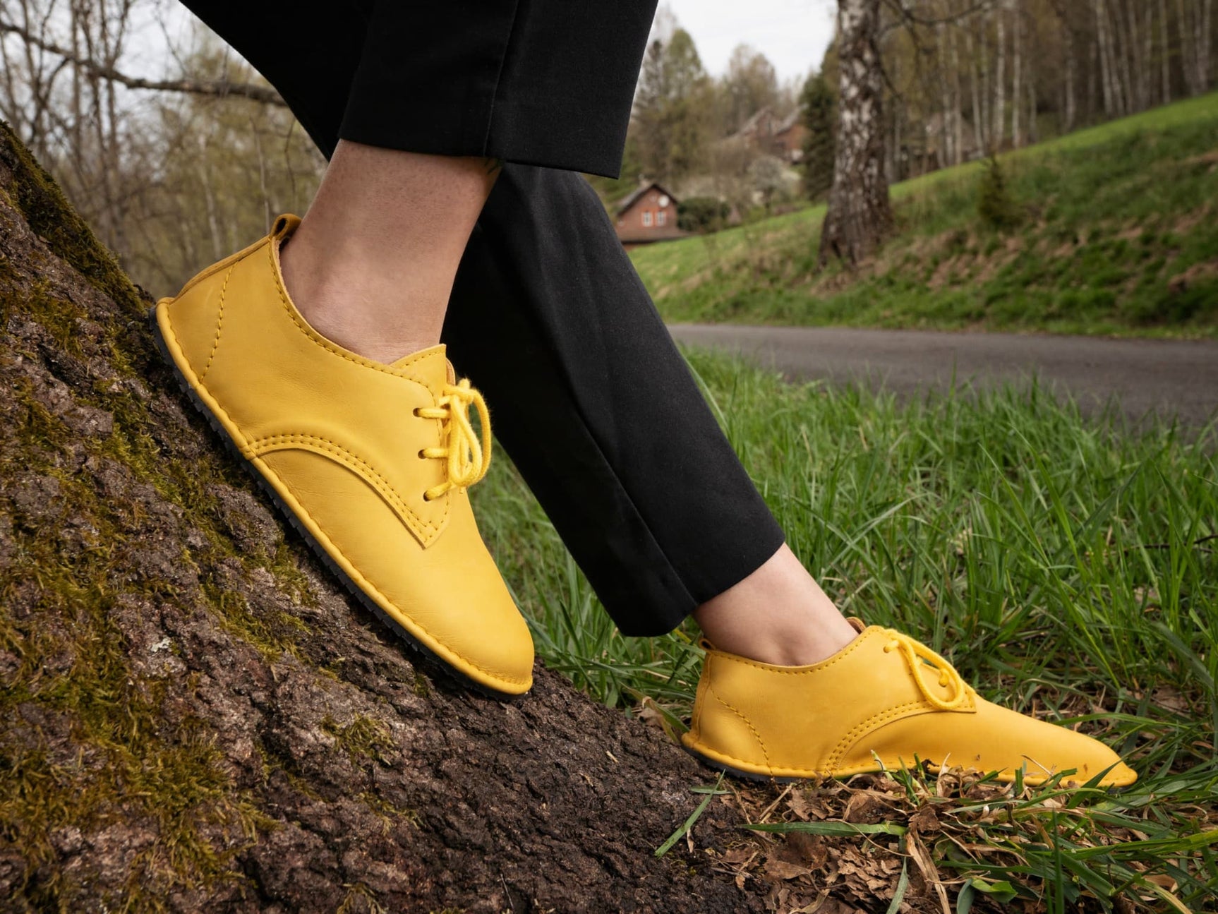 Corriente Barefoot oxfords - yellow - LUKS BAREFOOT
