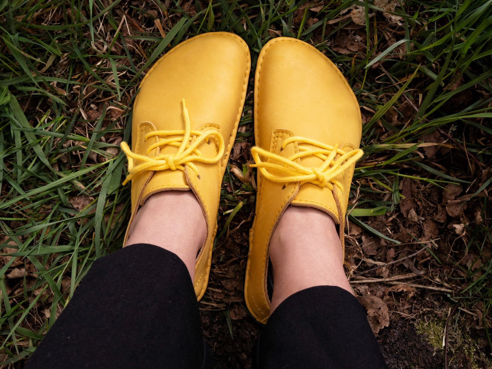 Corriente Barefoot oxfords - yellow - LUKS BAREFOOT