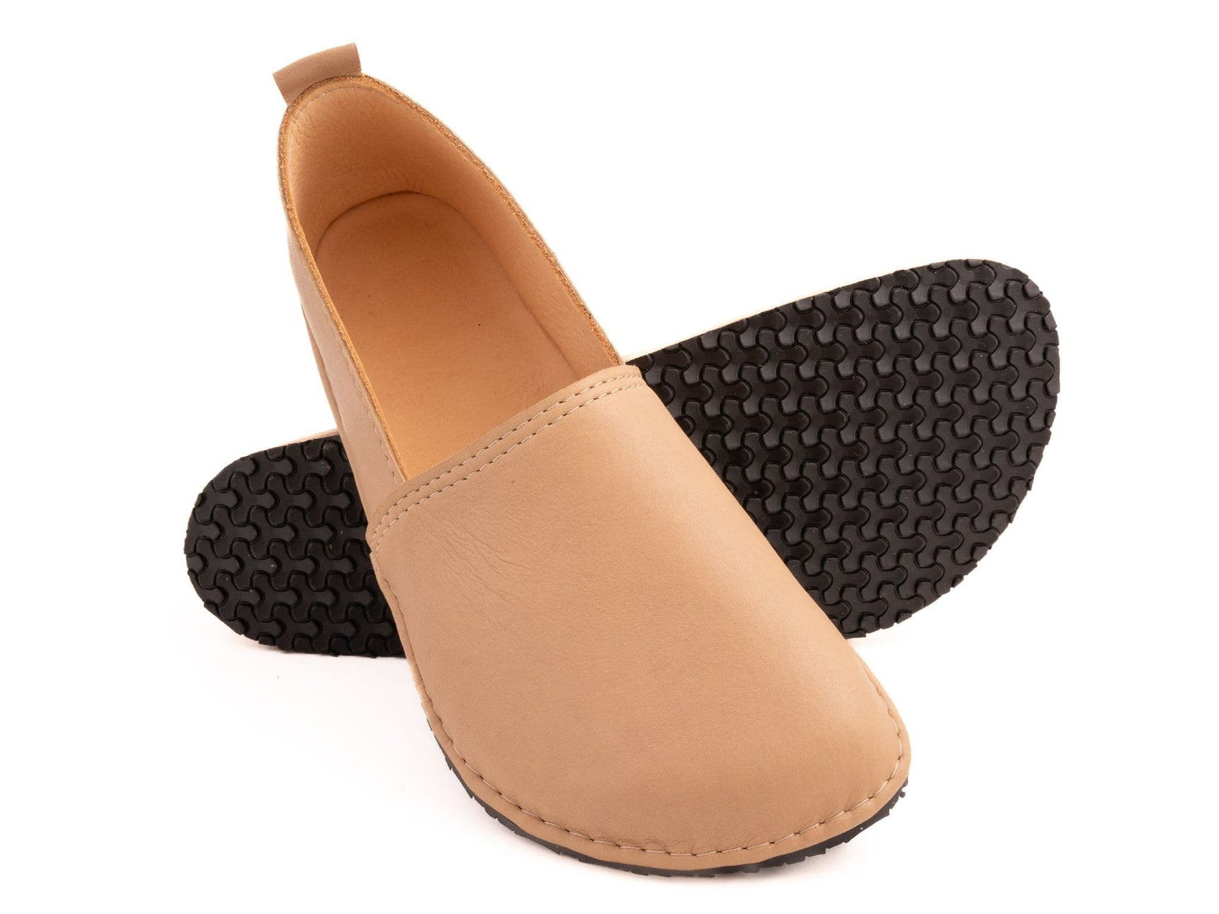 Fuego Barefoot moccasins - beige - LUKS BAREFOOT