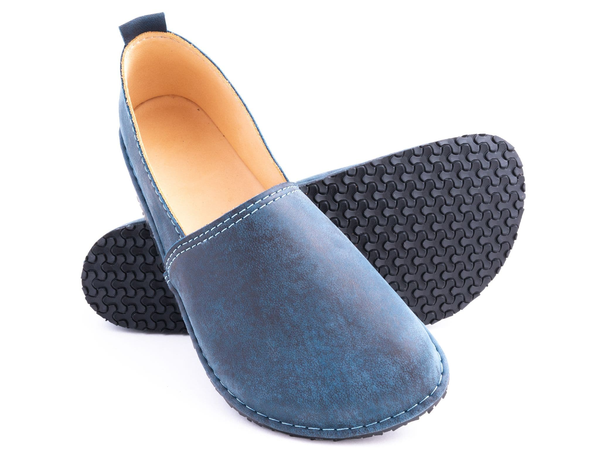 Fuego Barefoot moccasins - blue - LUKS BAREFOOT