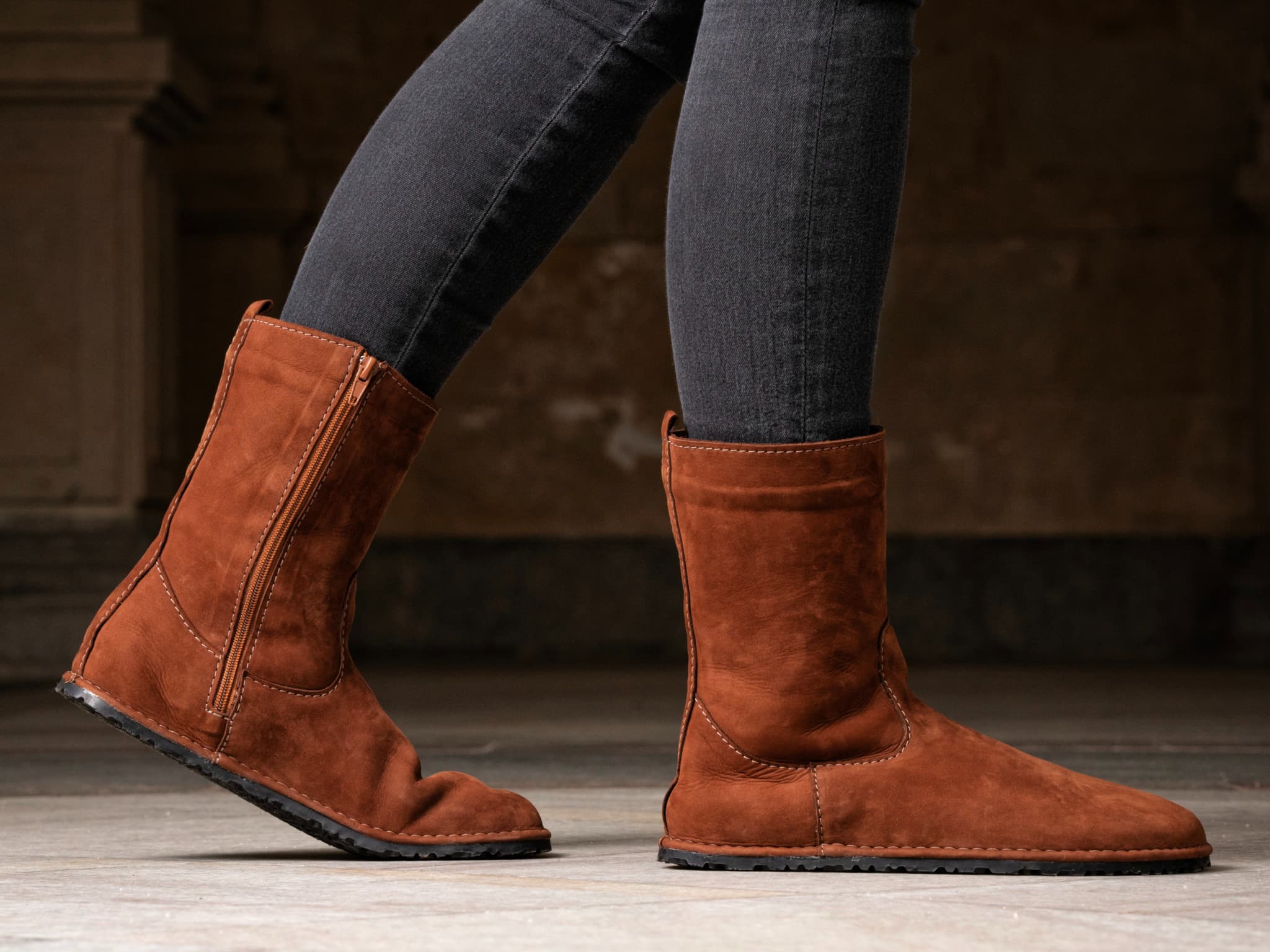 Invierno Winter Boots - brown - LUKS BAREFOOT