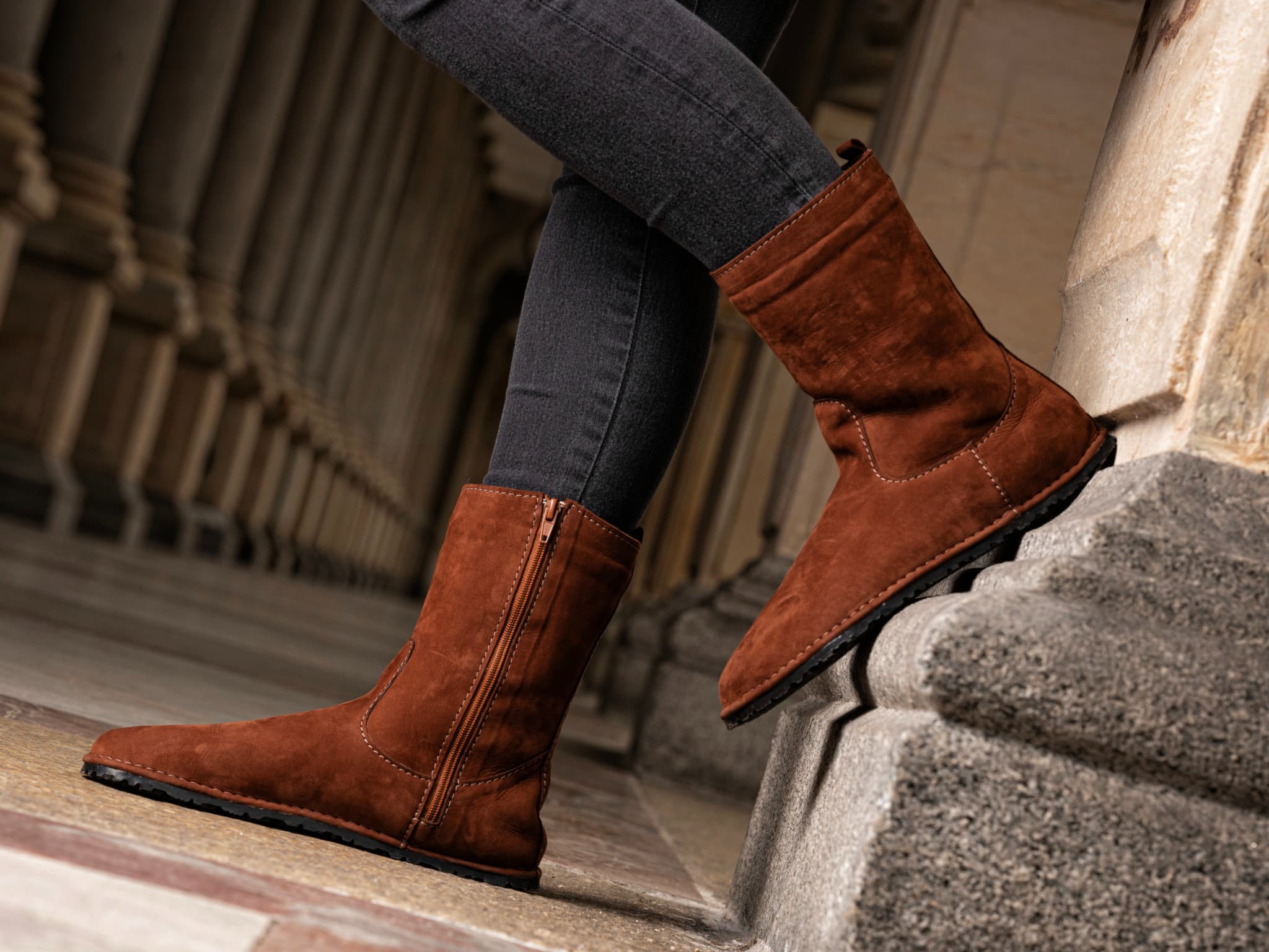 Invierno Winter Boots - brown - LUKS BAREFOOT
