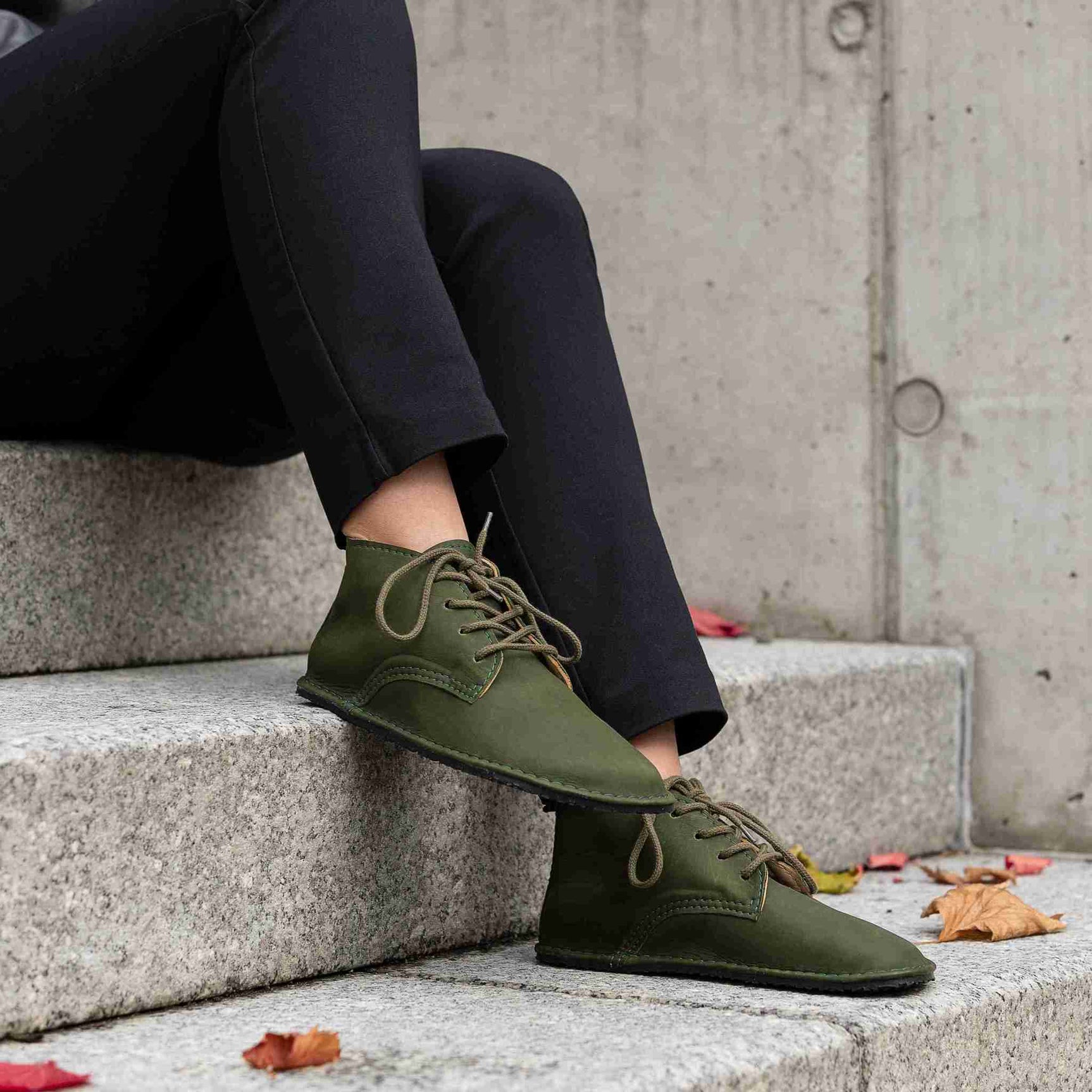 Milagro Barefoot all - season boots - khaki - LUKS BAREFOOT