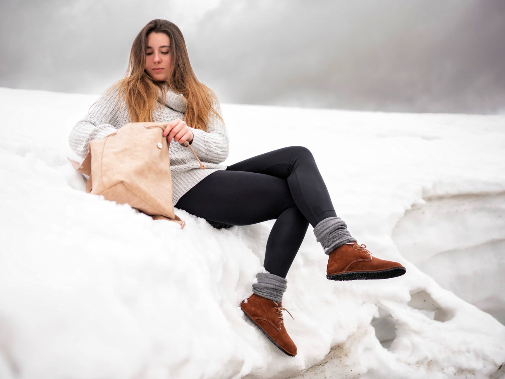 Milagro Frio Winter Barefoot boots - brown - LUKS BAREFOOT