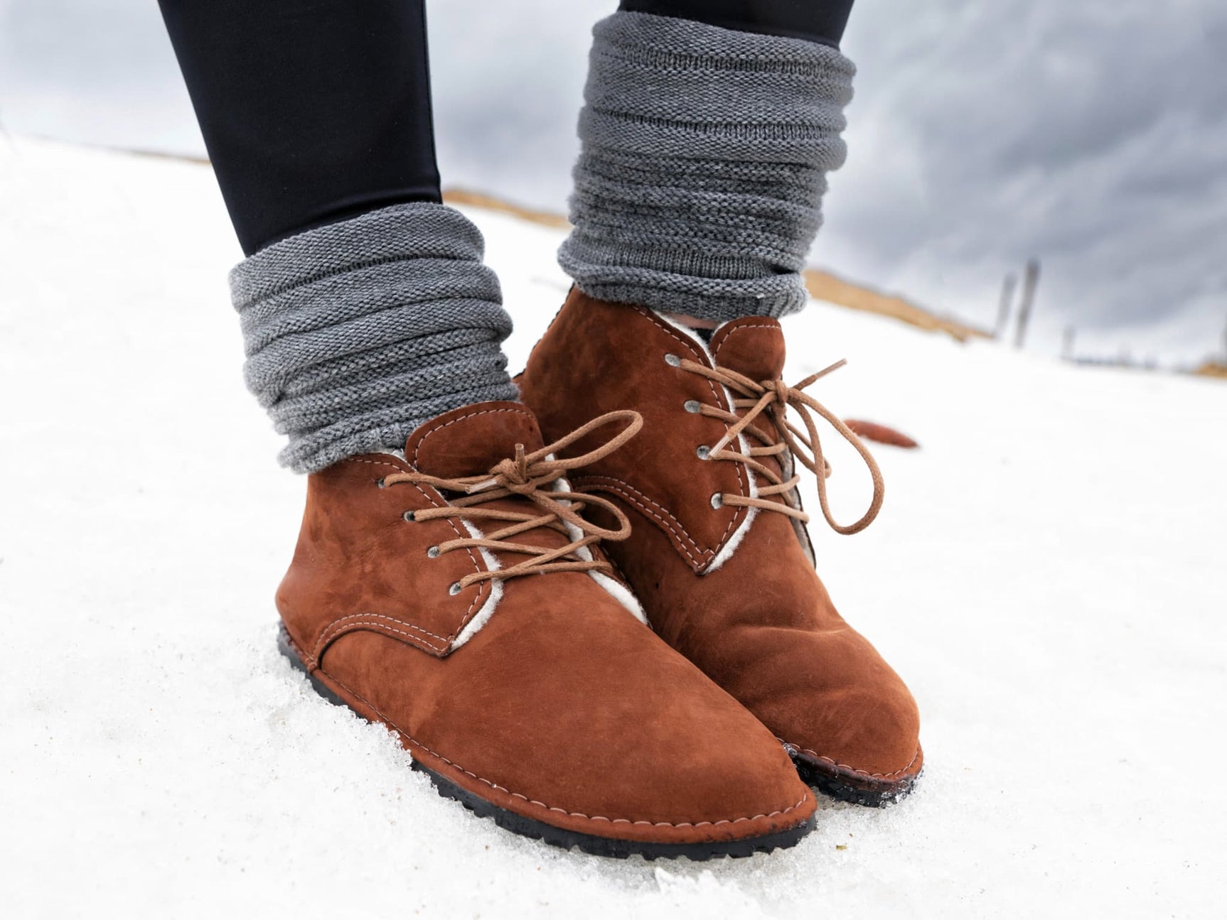 Milagro Frio Winter Barefoot boots - brown - LUKS BAREFOOT