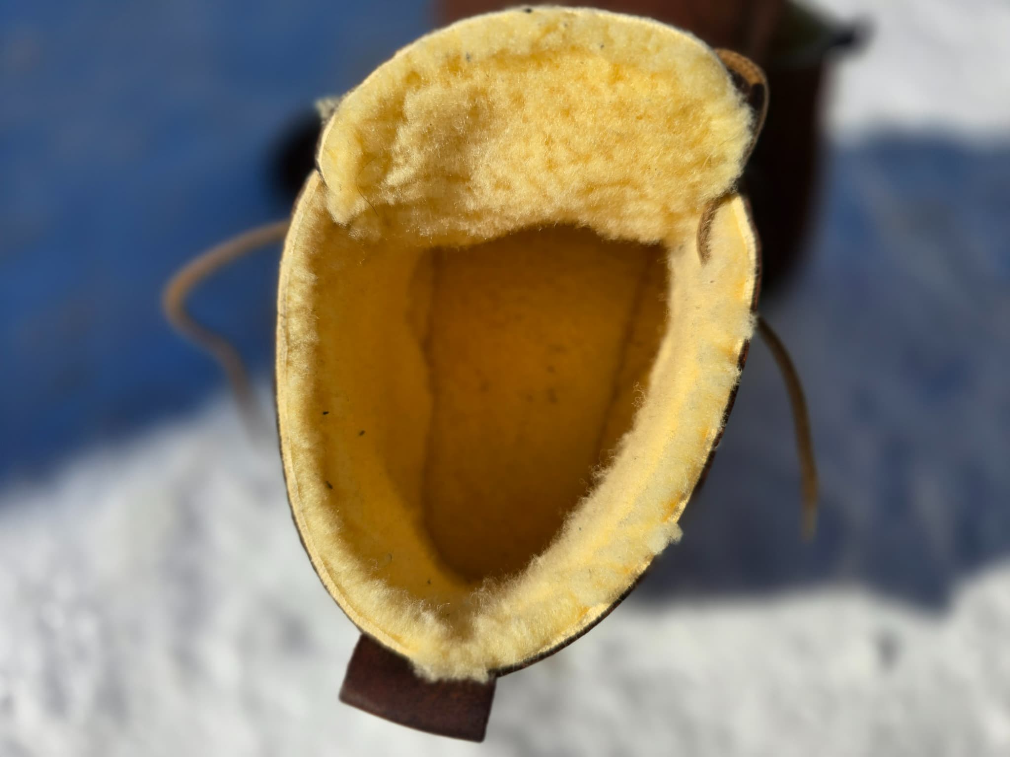 Milagro Frio Winter Barefoot boots - brown with black marbling EXTRA WARM - LUKS BAREFOOT