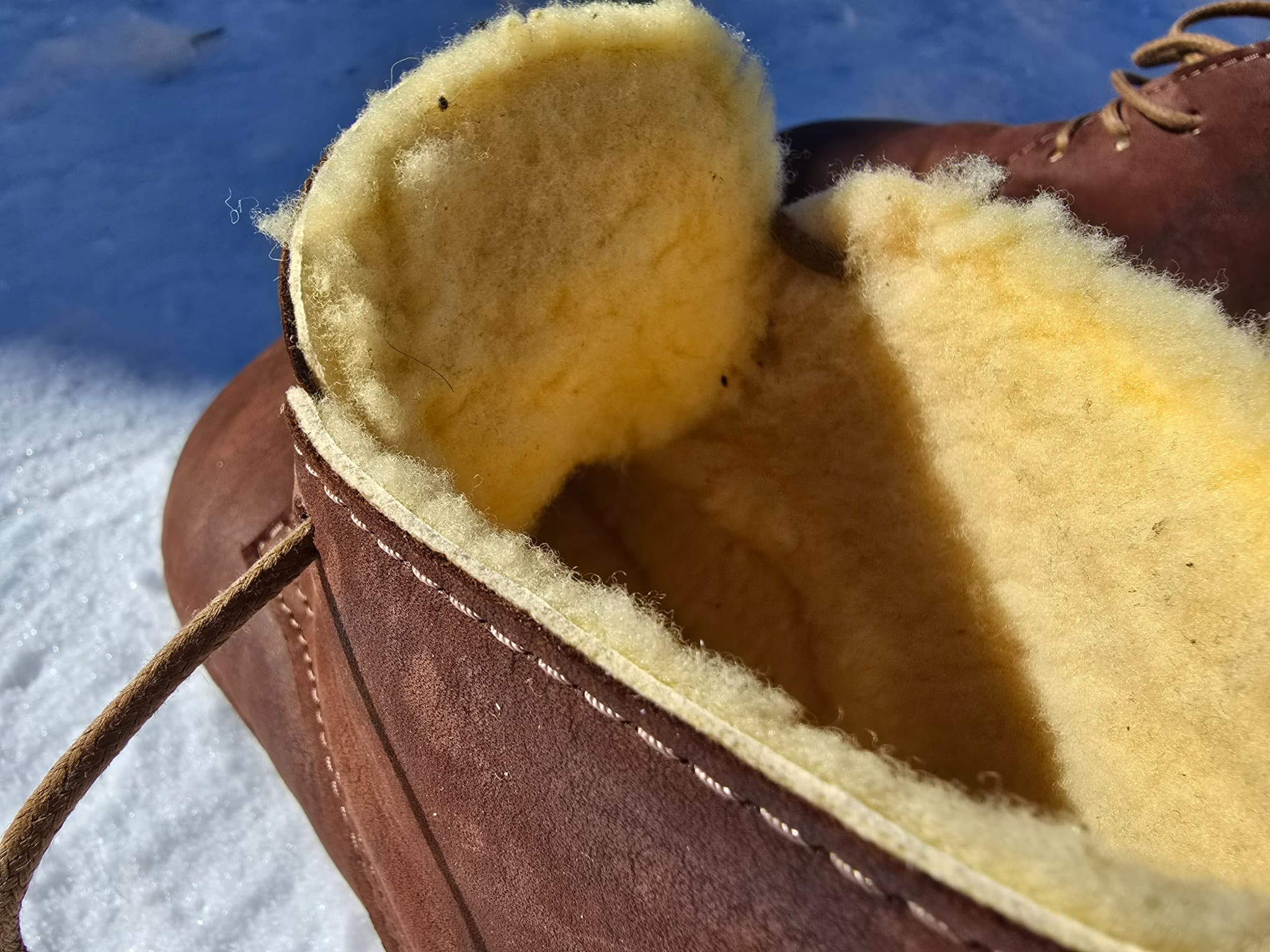 Milagro Frio Winter Barefoot boots - brown with black marbling EXTRA WARM - LUKS BAREFOOT