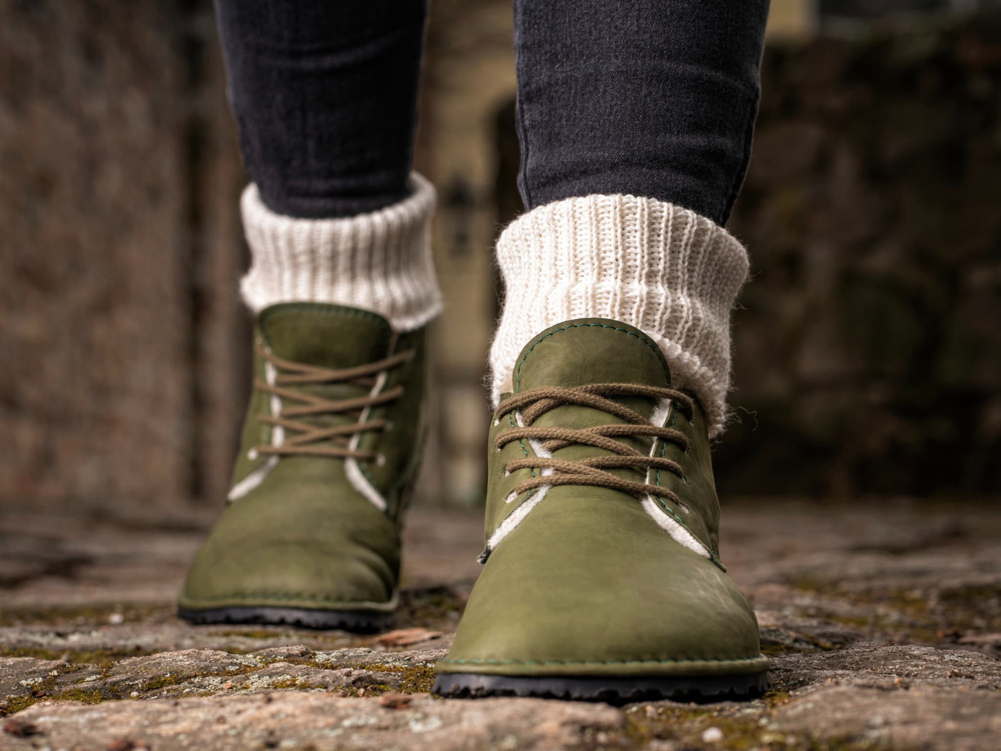 Milagro Frio Winter Barefoot boots - khaki - LUKS BAREFOOT