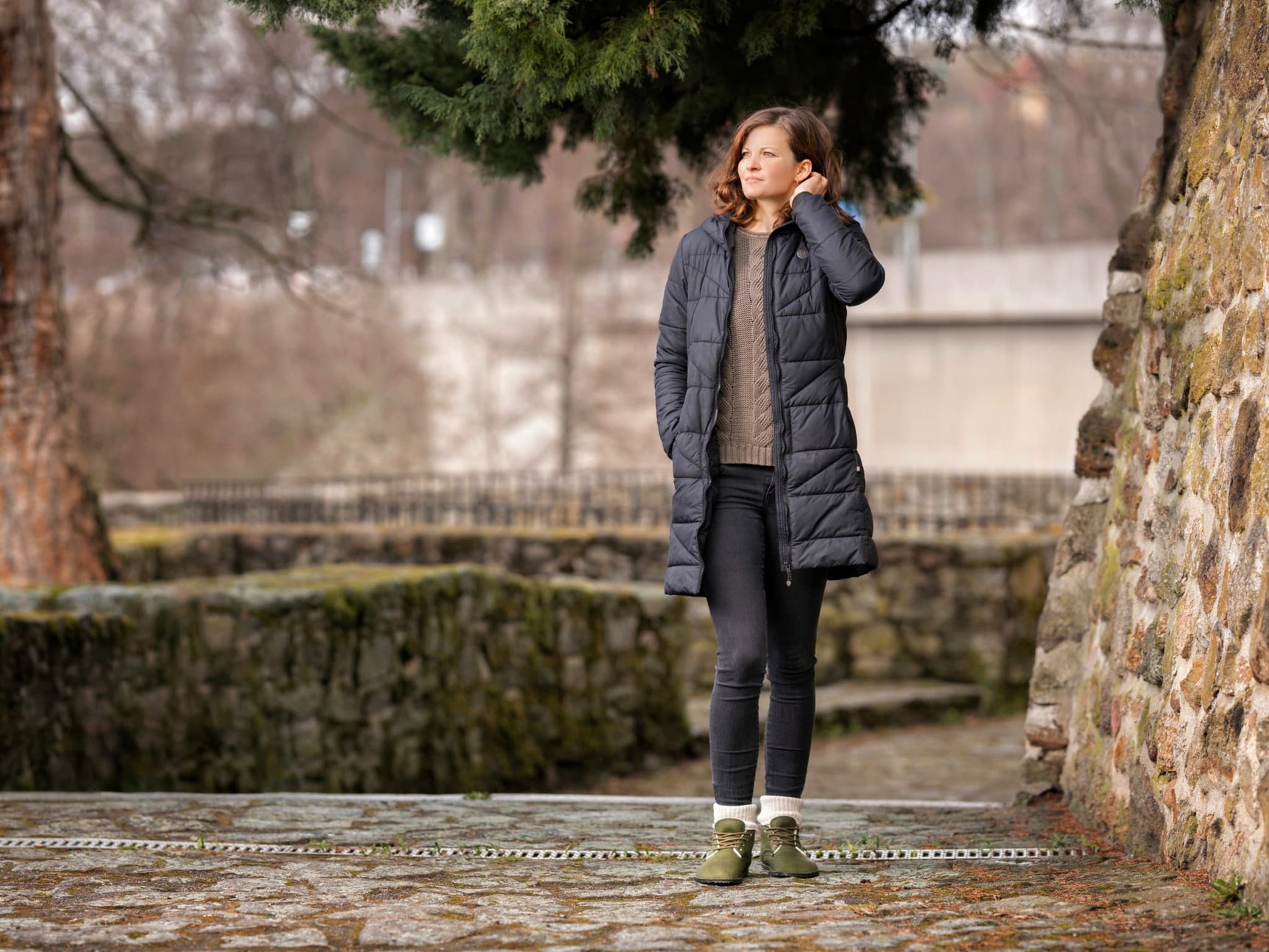 Milagro Frio Winter Barefoot boots - khaki - LUKS BAREFOOT