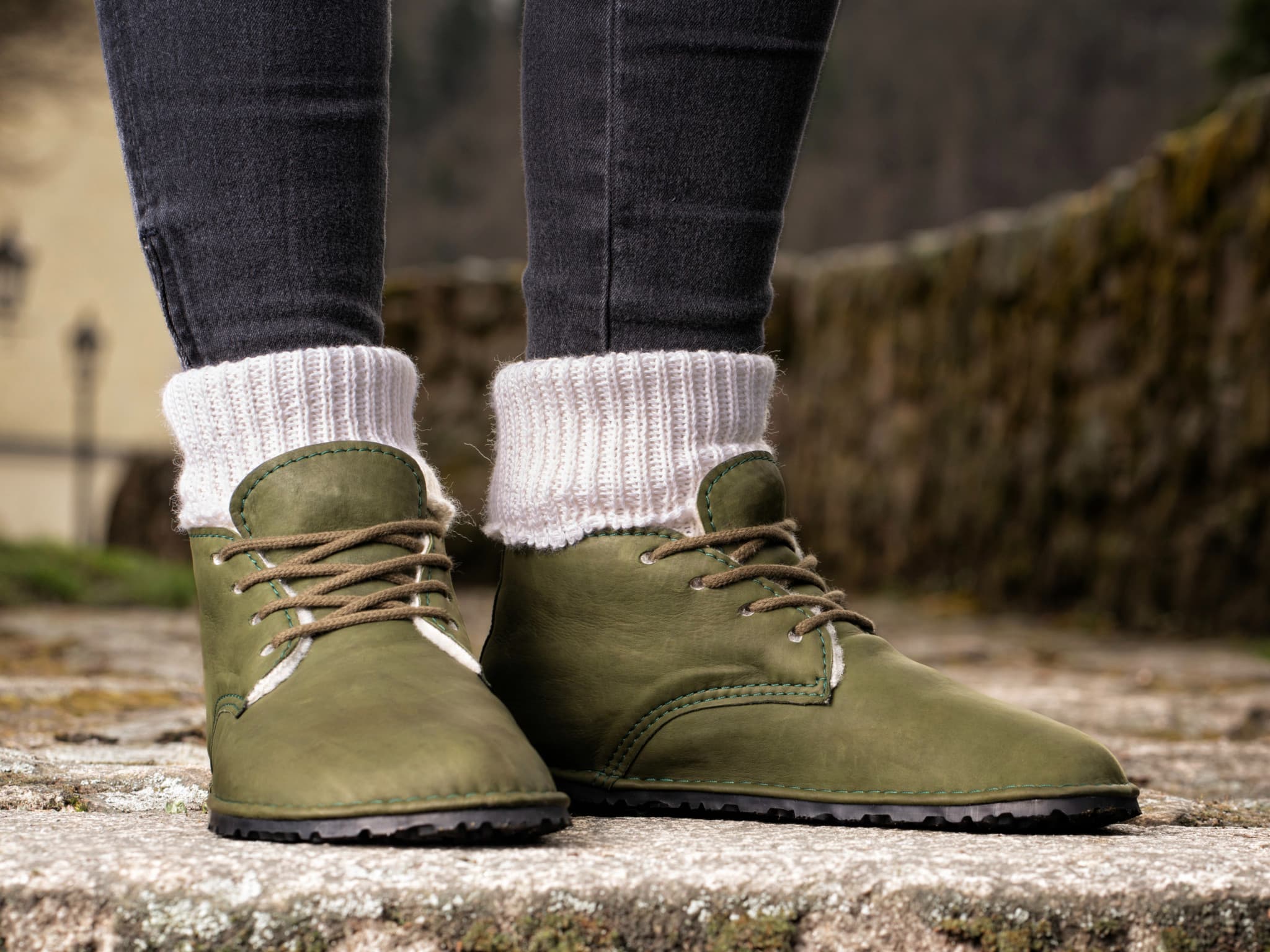 Milagro Frio Winter Barefoot boots - khaki - LUKS BAREFOOT