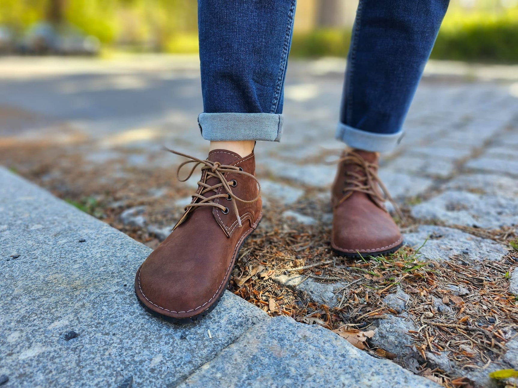 Milagro Premium Barefoot all - season boots - brown with black marbling - LUKS BAREFOOT