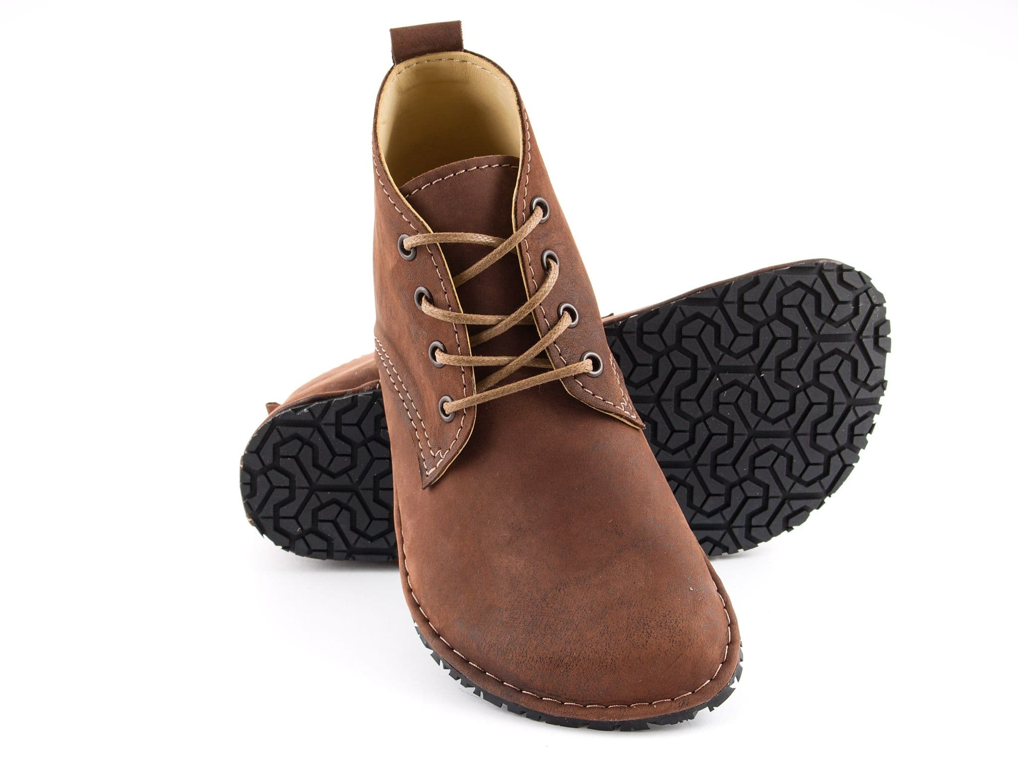 Milagro Premium Barefoot all - season boots - brown with black marbling - LUKS BAREFOOT