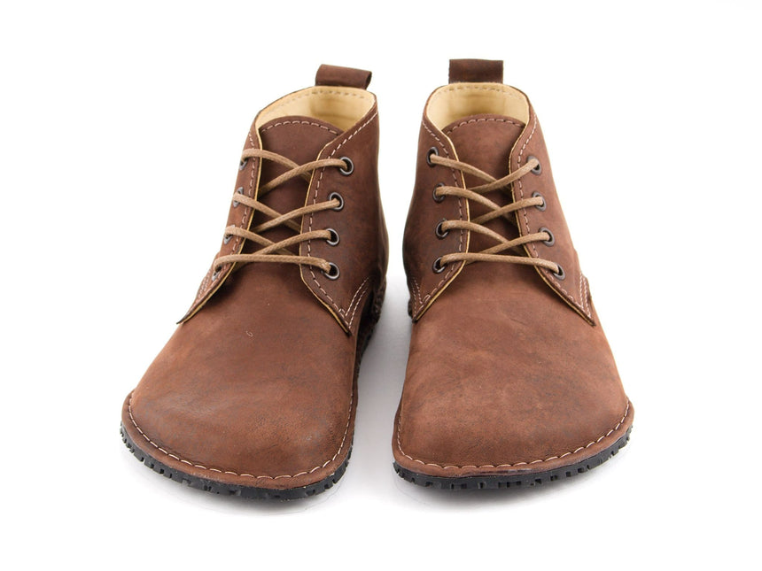 Milagro Premium Barefoot all - season boots - brown with black marbling - LUKS BAREFOOT