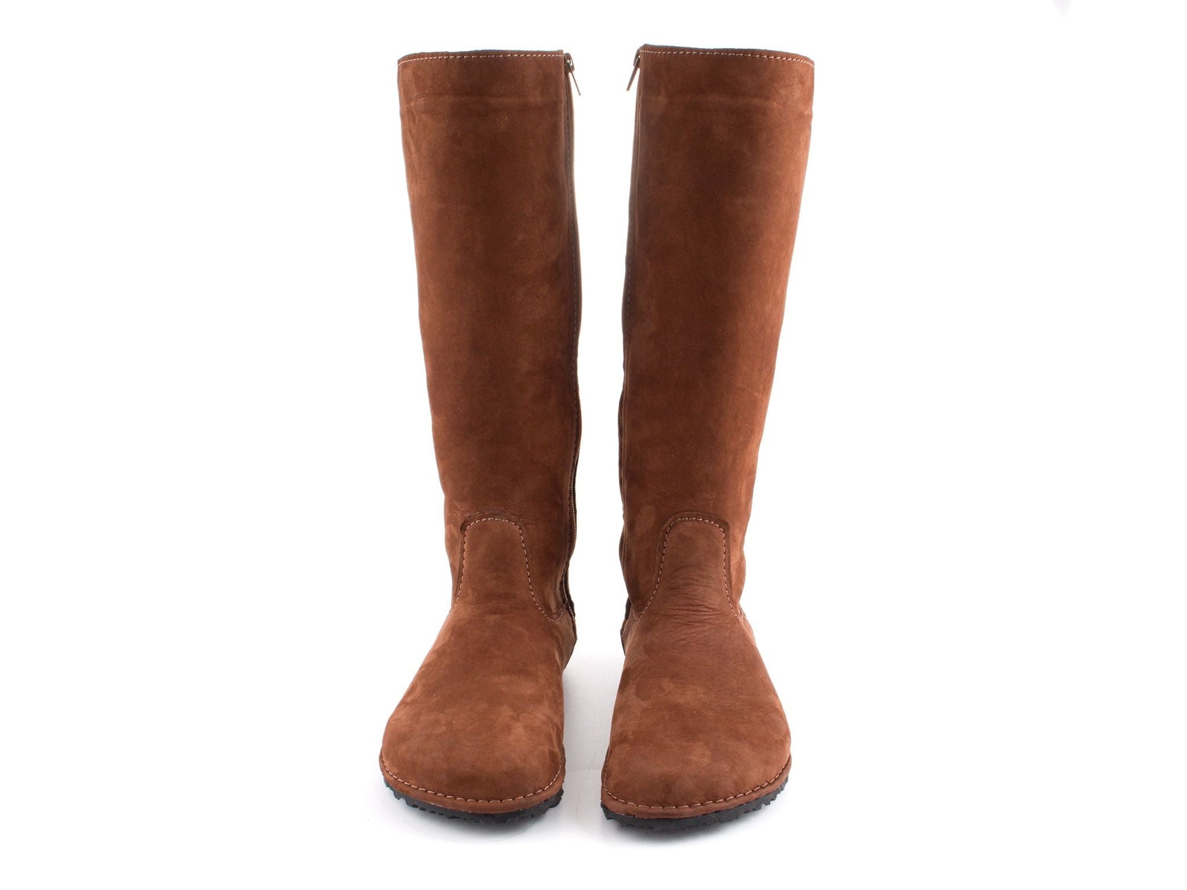 Tall Winter Boots - brown - LUKS BAREFOOT