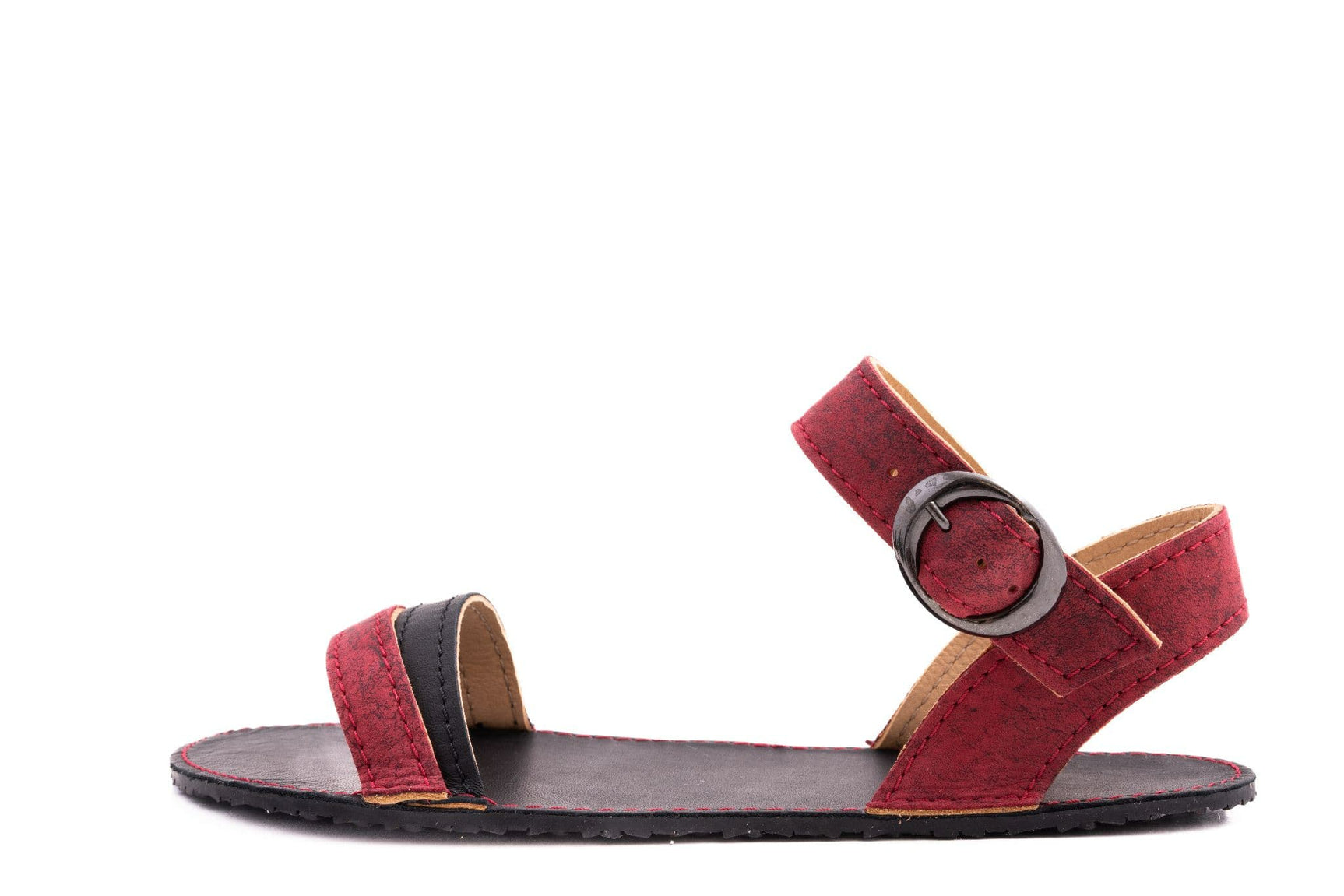 Verano Barefoot sandals - wine black - LUKS BAREFOOT