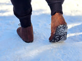 Milagro Frio Winter Barefoot boots - brown with black marbling EXTRA WARM