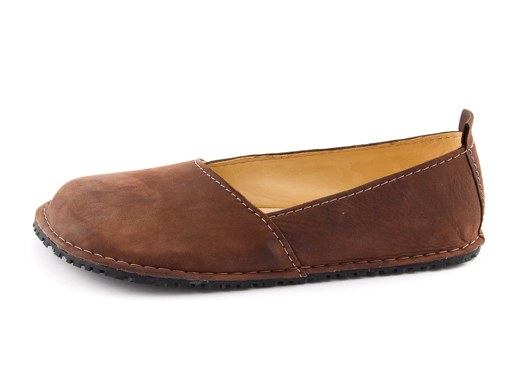 Excellent Barefoot moccasins - brown with black marbling