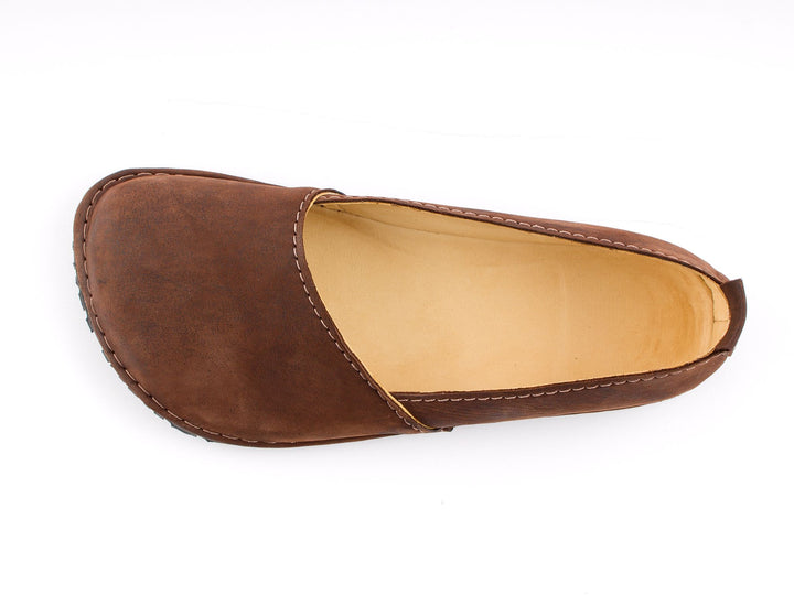 Excellent Barefoot moccasins - brown with black marbling