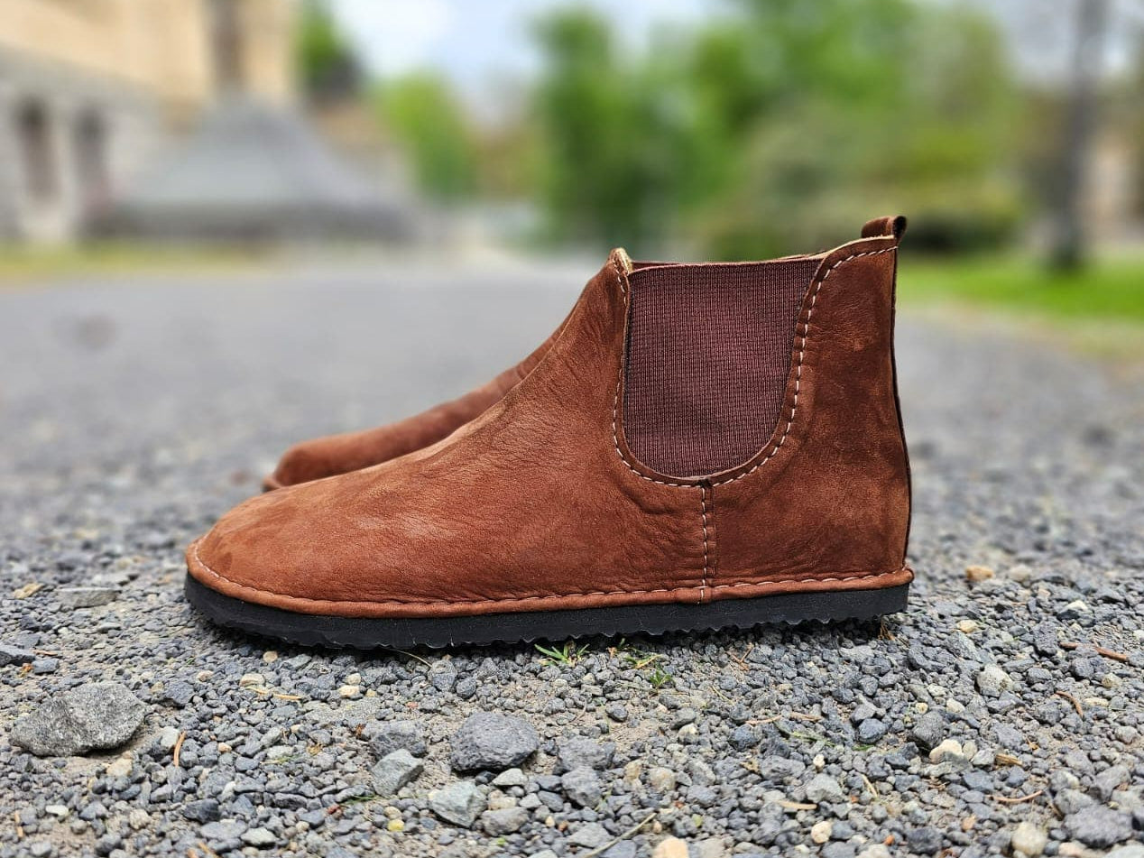 Barefoot chelsea boots