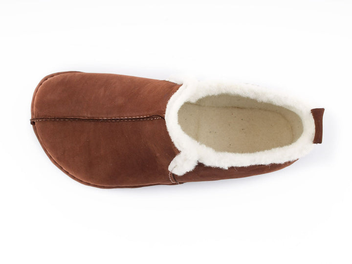 Wool Barefoot slippers -  brown