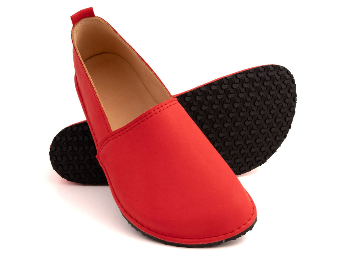 Fuego Barefoot moccasins - red