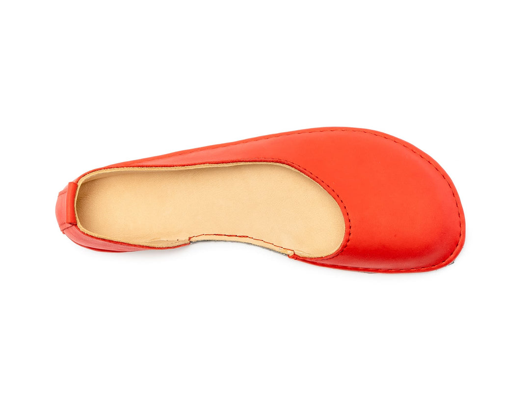 Barefoot ballerinas - red