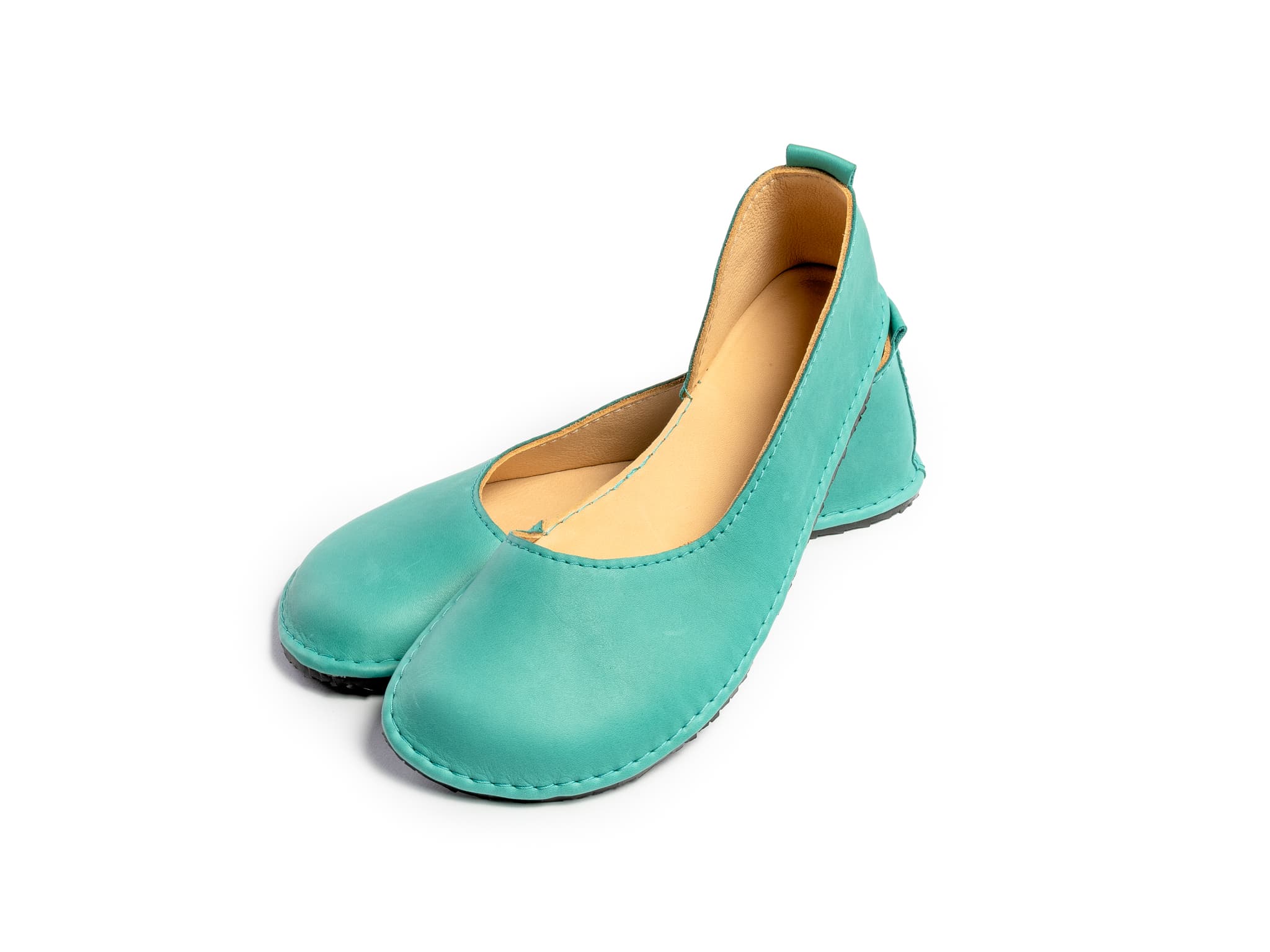 Barefoot ballerinas - blue - green - LUKS BAREFOOT