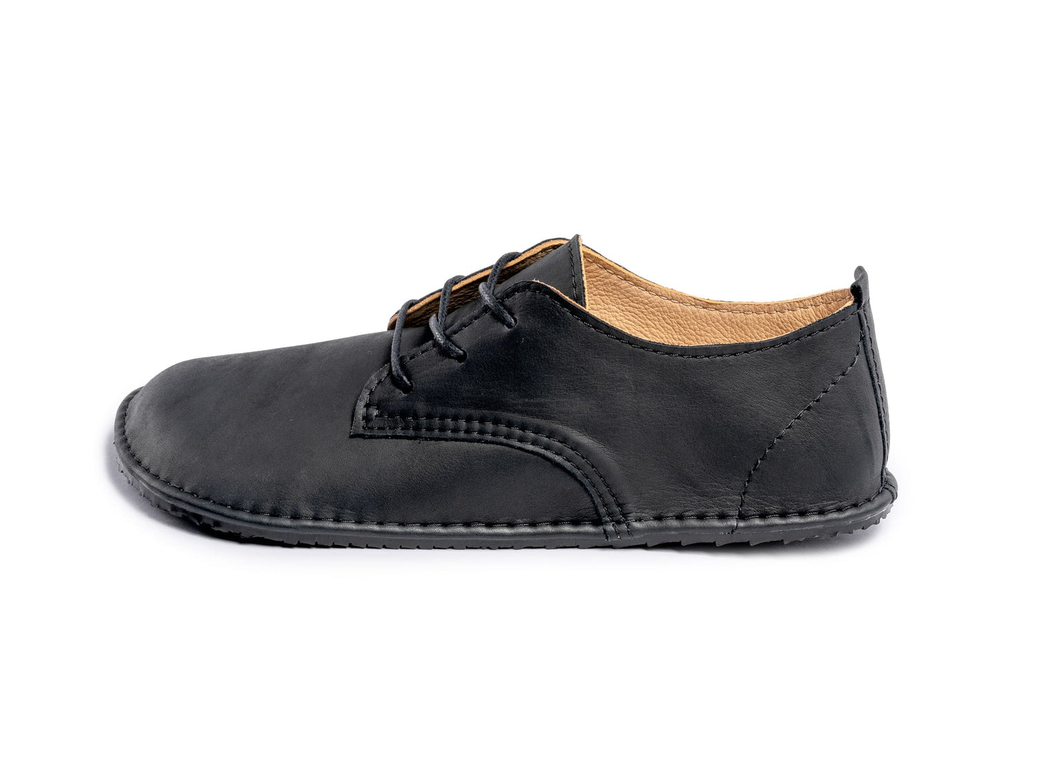 barefoot black dress shoes Tadeevo Derby vegan Black