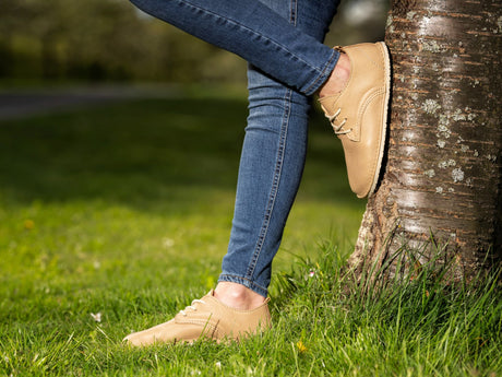 Corriente Barefoot oxfords - beige - LUKS BAREFOOT