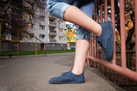 Corriente Barefoot oxfords - blue - LUKS BAREFOOT