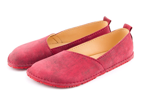 Excellent Barefoot moccasins - wine black - LUKS BAREFOOT