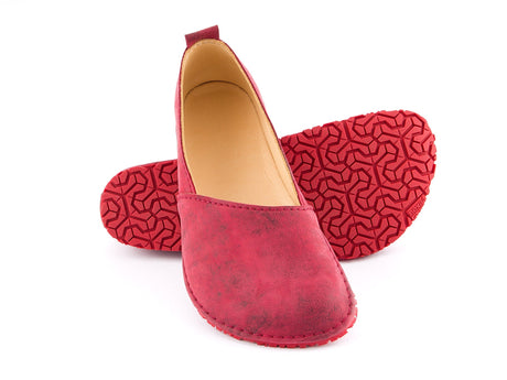 Excellent Barefoot moccasins - wine black - LUKS BAREFOOT