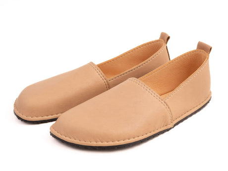 Fuego Barefoot moccasins - beige - LUKS BAREFOOT