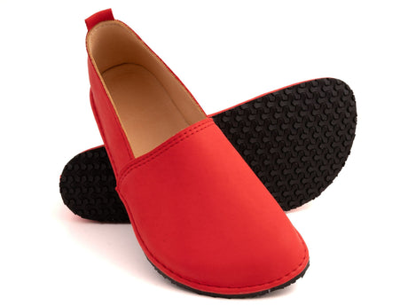Fuego Barefoot moccasins - red - LUKS BAREFOOT