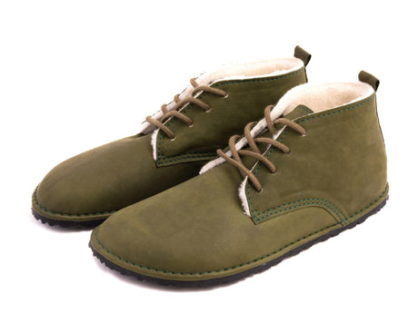 Milagro Frio Winter Barefoot boots - khaki - LUKS BAREFOOT